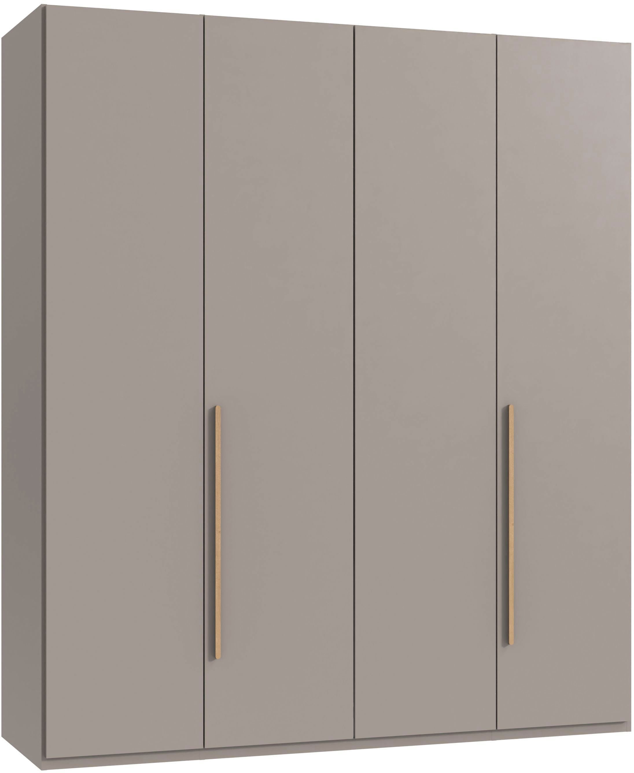 Wimex Drehtürenschrank Kleiderschrank London, in den Breiten 180cm, 225cm oder 270cm (mit verschiedenen Griffen in goldfarben, silberfarben oder schwarz) wahlweise mit Basic- oder Premium-Ausstattung erhältlich