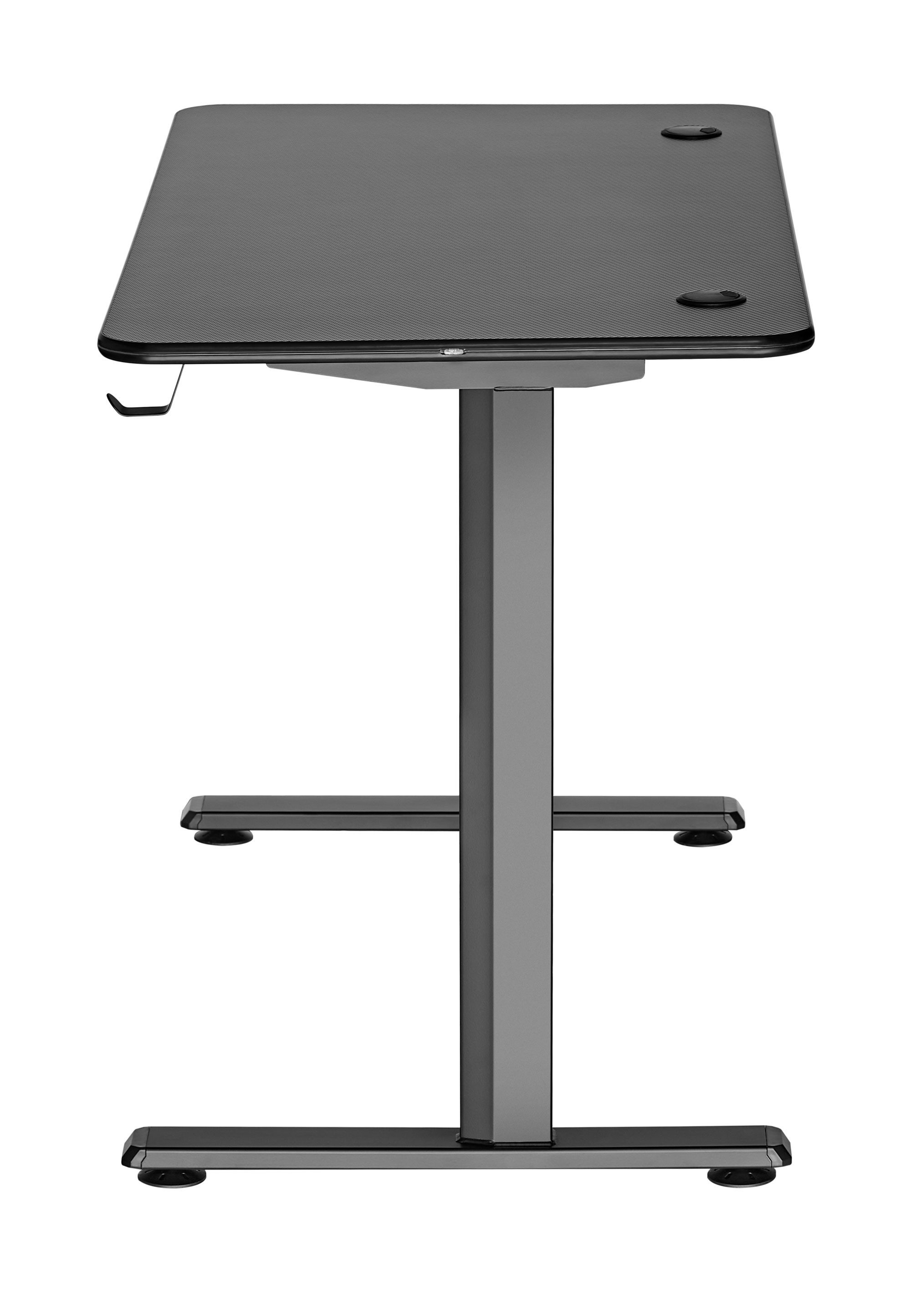 Xantron Gamingtisch mit RGB LED Beleuchtung, 136x60cm, schwarz, inkl. Getränke- & Headsethalter