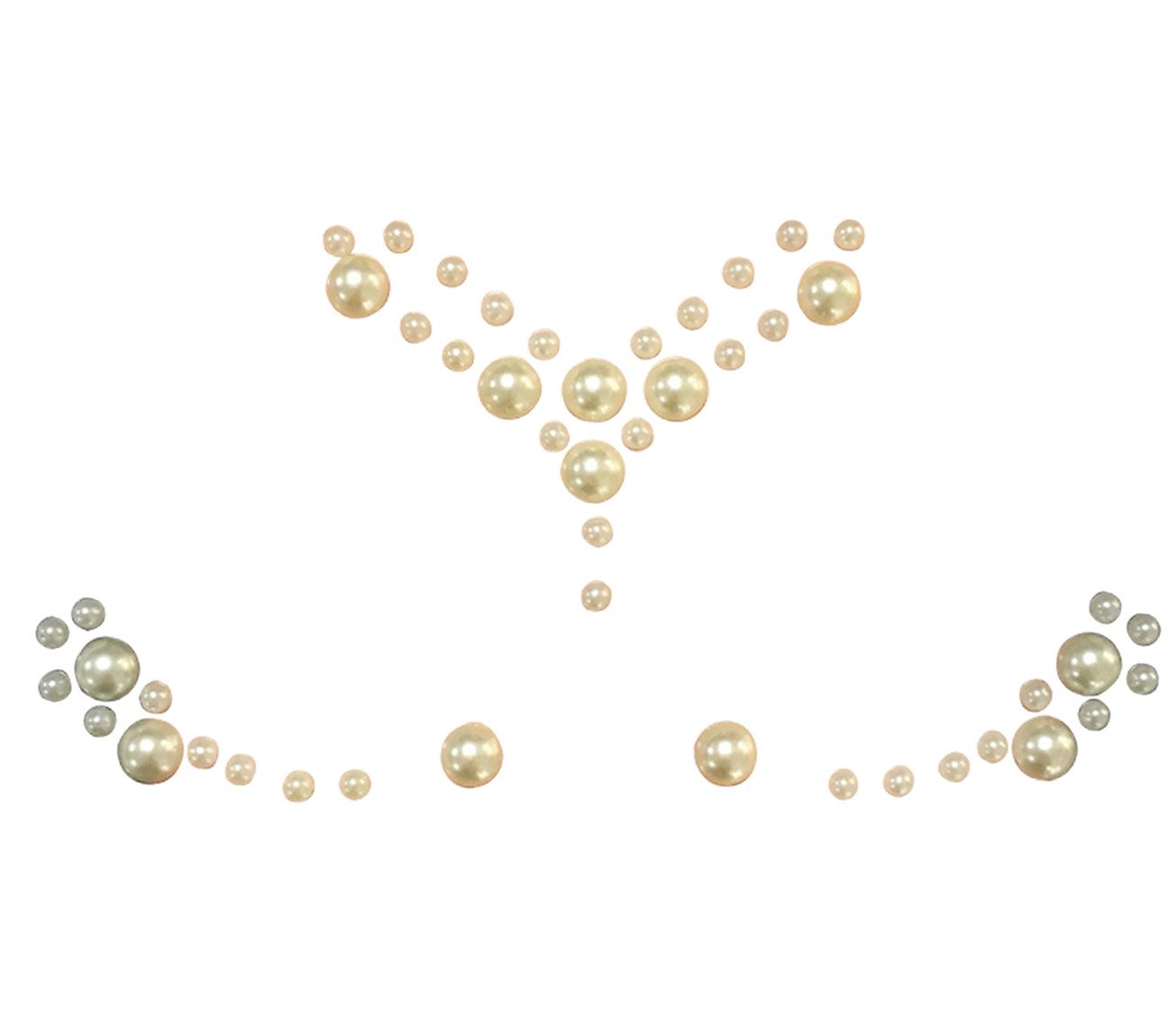 Fiestas Guirca Kostüm, Selbstklebende Silberne Strasssteine - Adhesive Jewellery