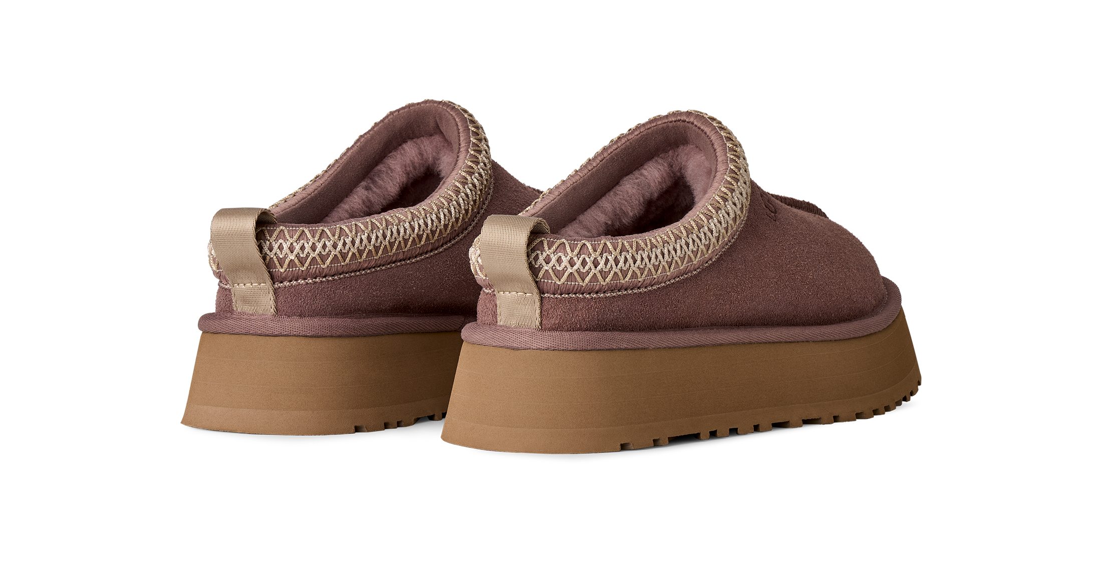 UGG W TAZZ II Slipper Pantoffel, Schlupfschuh, Mule mit Textilborde im Ethno-Look