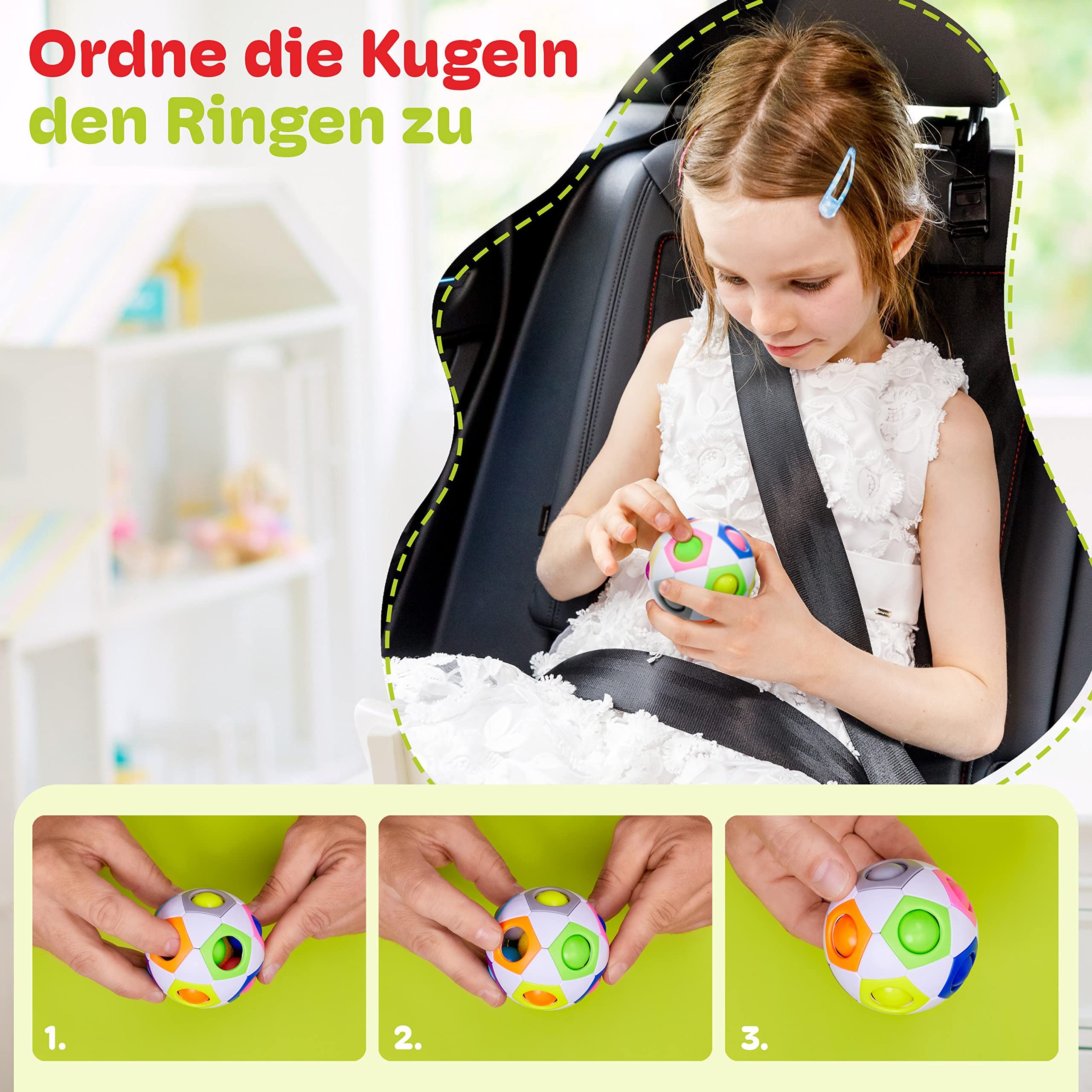 Cubidi 3D-Puzzle Regenbogenball - Geschicklichkeitsspiel für Kinder und Erw günstig online kaufen