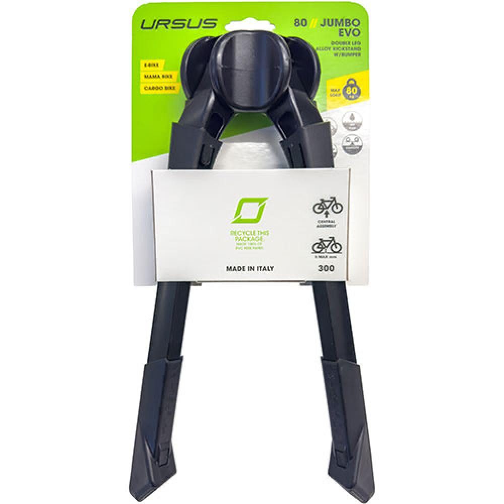 URSUS Fahrradständer Ursus Zweibeinständer JUMBO EVO XL mit Tretkurbelschutz Aluminium H=33