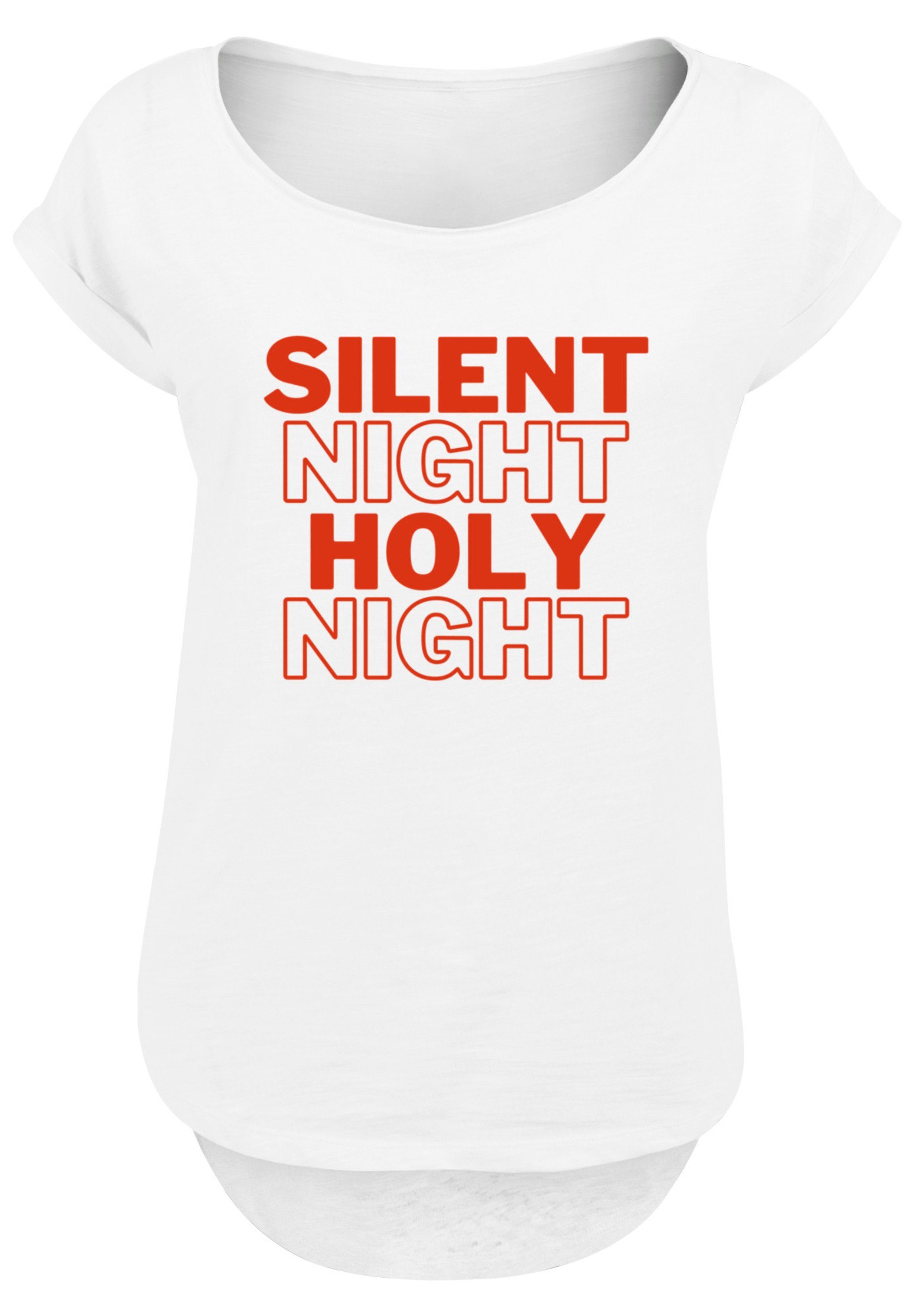 Tragekomfort Baumwollstoff Holy hohem F4NT4STIC Weihnachten Night weicher Night T-Shirt Silent Print, Sehr mit