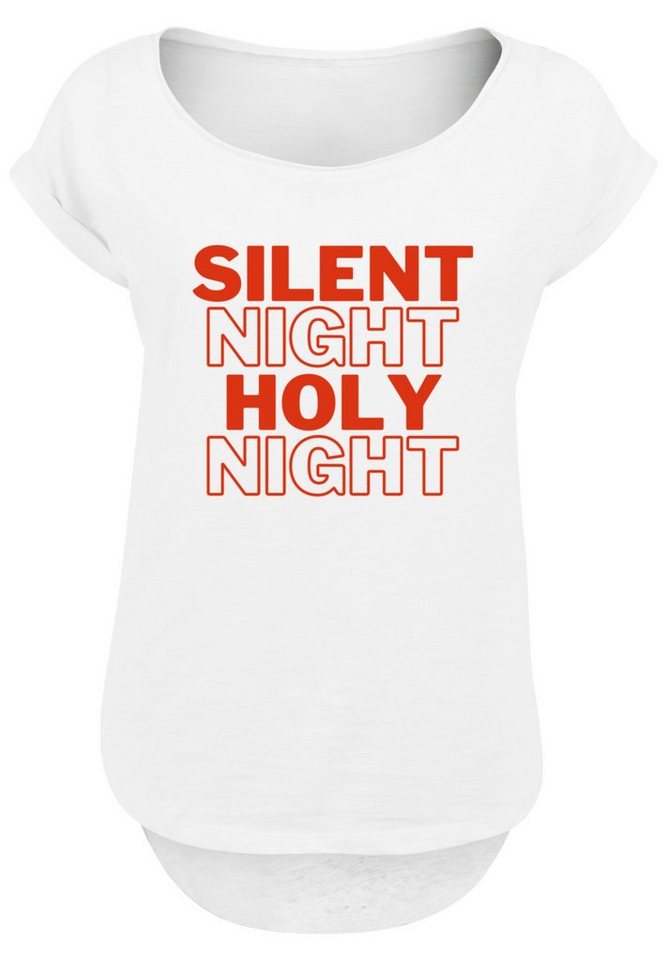 F4NT4STIC T-Shirt Silent Night Holy Night Weihnachten Print, Sehr weicher  Baumwollstoff mit hohem Tragekomfort