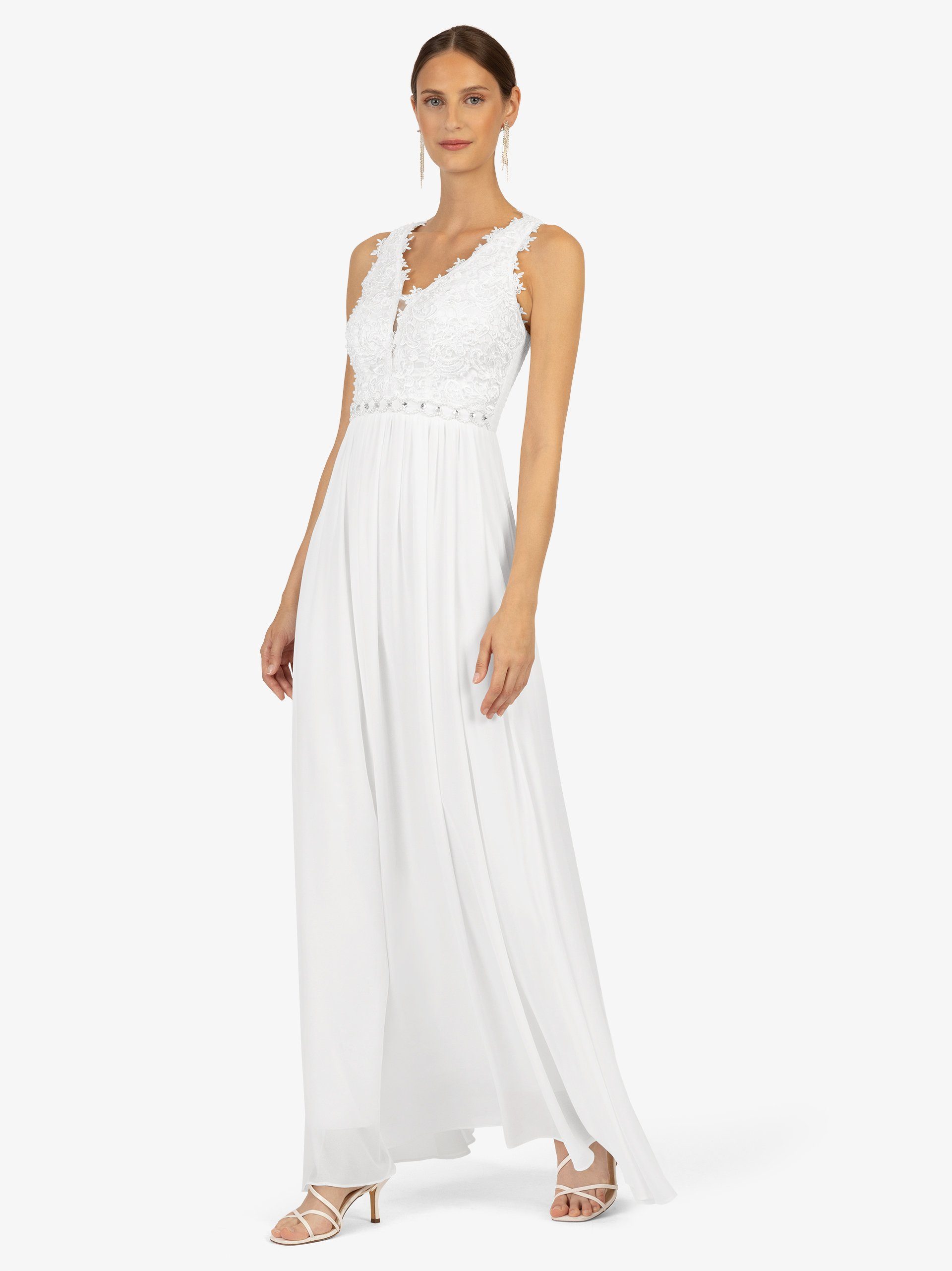 Kraimod Abendkleid mit Mesh und Spitze günstig online kaufen