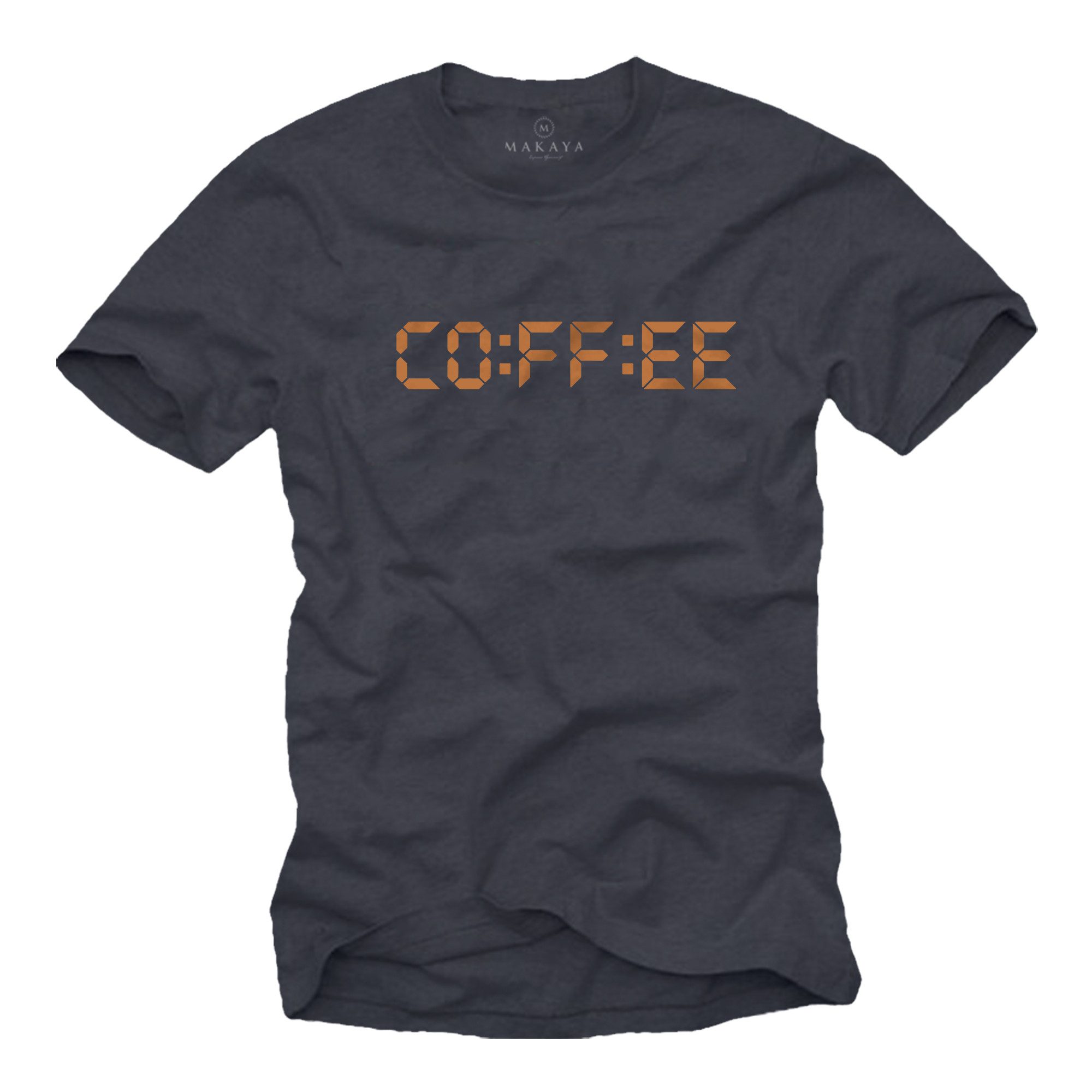 T-Shirt Lustiges Herrenshirt mit Kaffee-Spruch – Coffee Printshirt