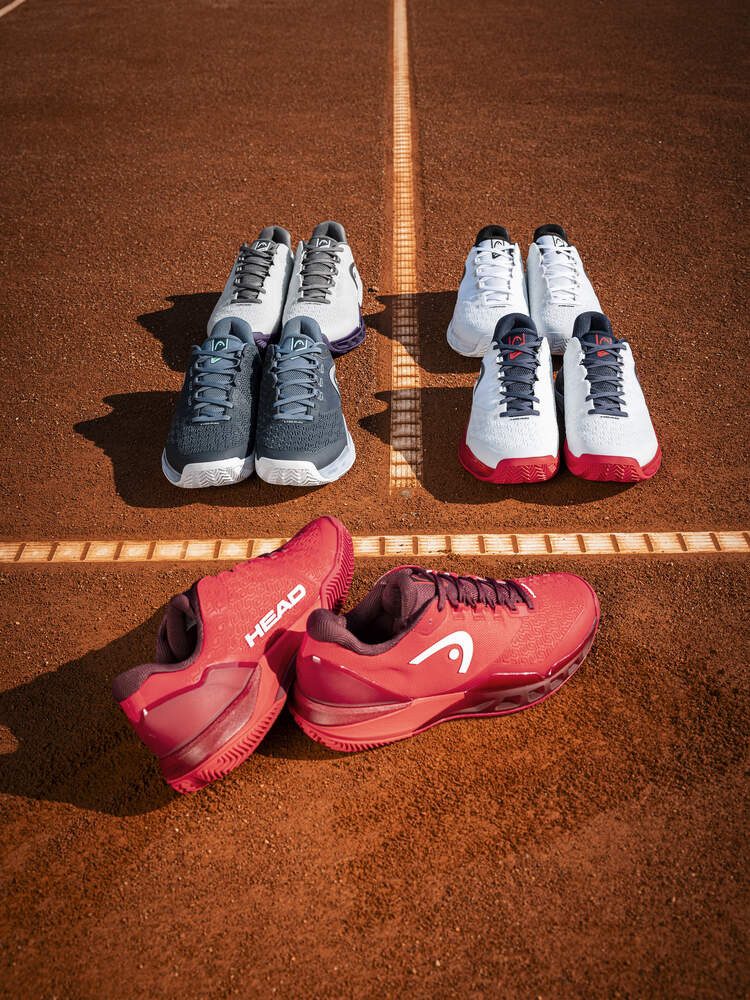 Head Revolt Pro 5.0 Clay/Sandplatz 2026 weiss/navyblau/rot Herren Tennisschuh