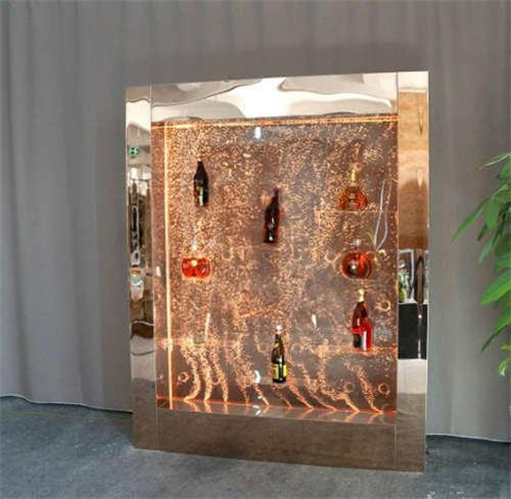 JVmoebel Barschrank LED Wandregal mit Wasserfall-Design für stilvolle Bars und Räume Made in Europa