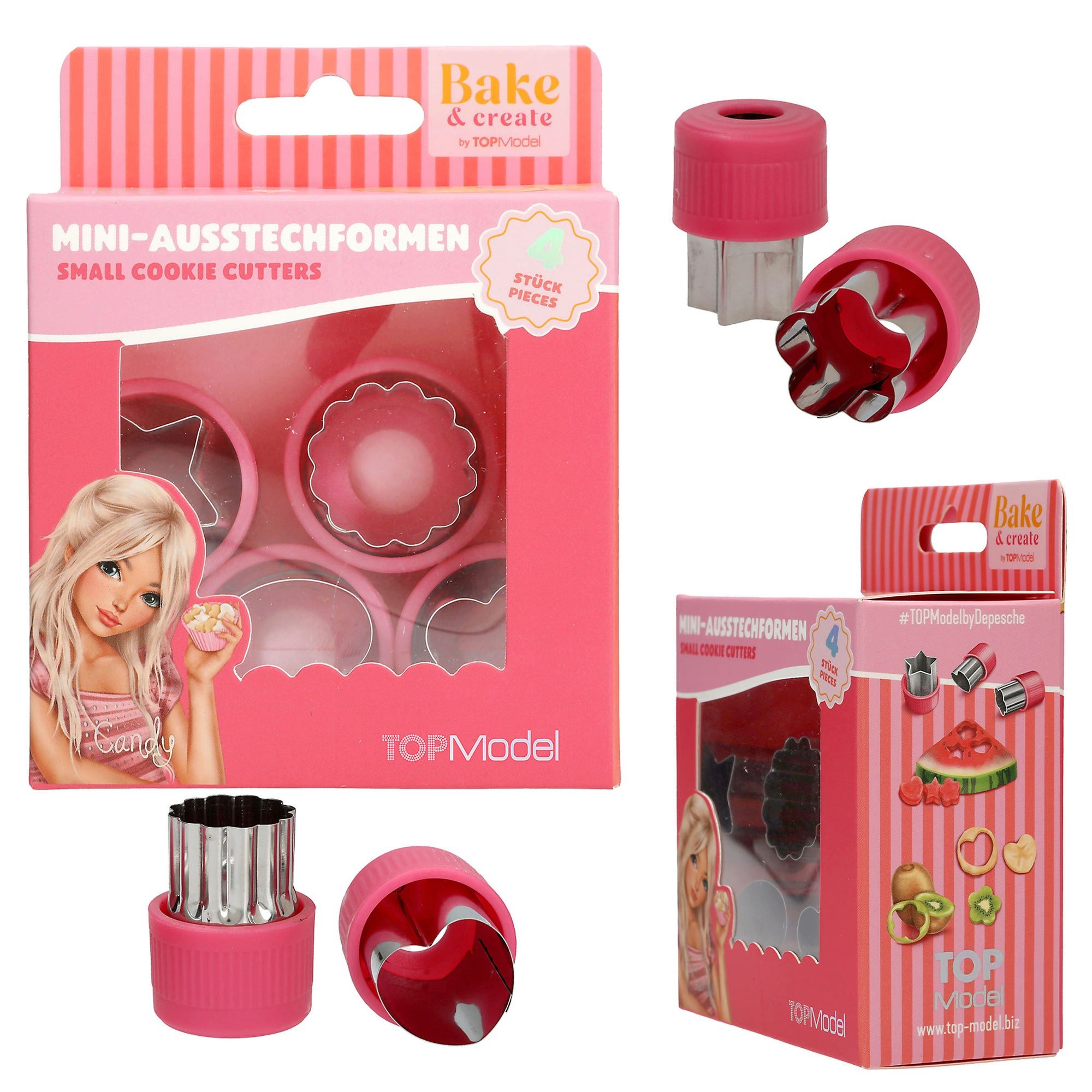Depesche Spiel TOPModel Mini-Ausstecher BAKE and CREATE – 4-teilig von Depesche
