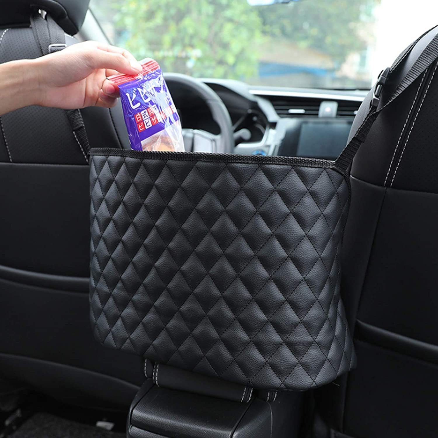 für Ledersitze Handtaschenhalterungen (1 St) und Autositze TUABUR Auto-Fußmatte