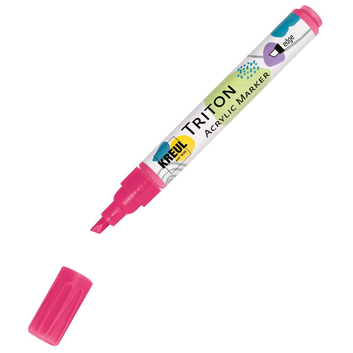 C. KREUL Marker KREUL Acrylmarker TRITON edge pink fluoreszierend