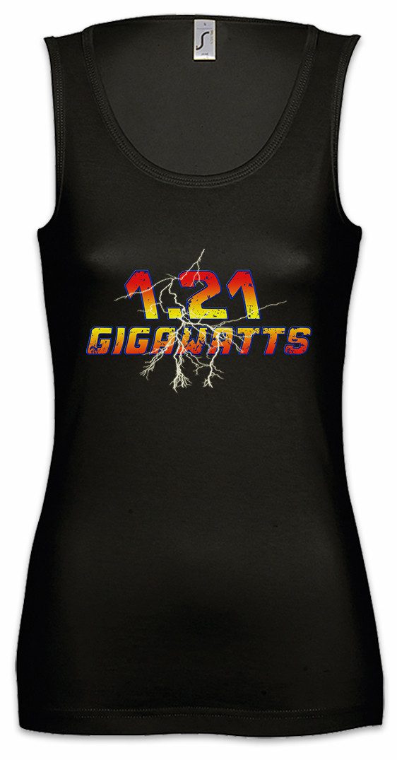 Tanktop 1.21 Gigawatts Ärmelloses Damen T-Shirt Zurück Eighties In McFly Die