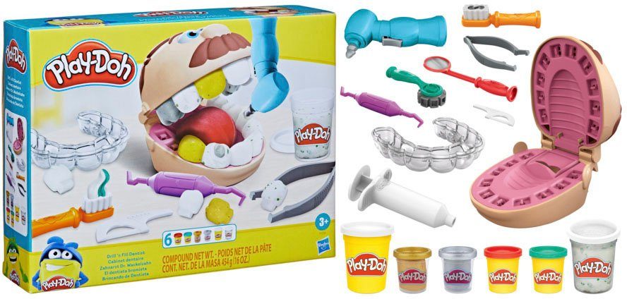 Hasbro Knetform-Set Play-Doh Zahnarzt Dr. Wackelzahn