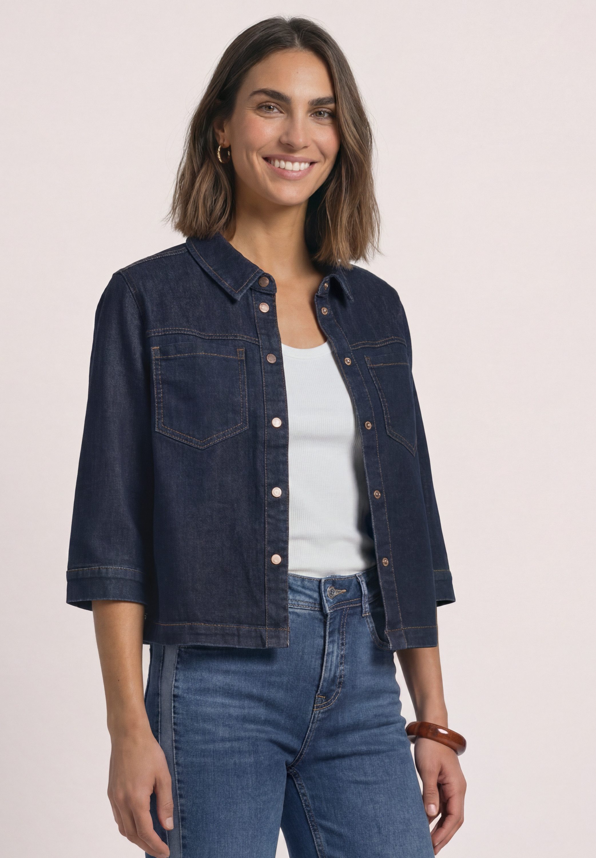 STREET ONE Jeansbluse im Denim-Style