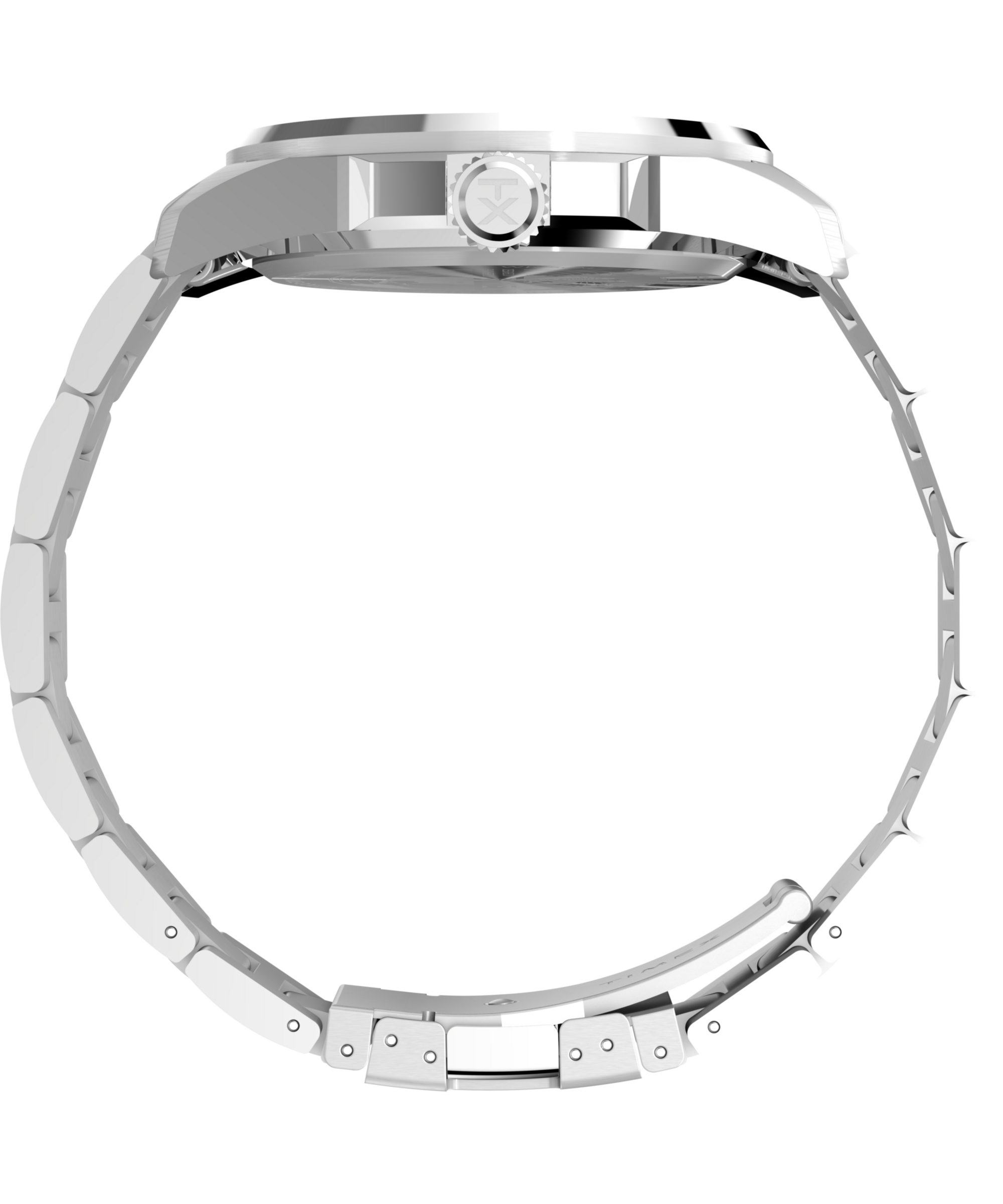 Timex Quarzuhr ESSEX TW2Y21100AJ, Armbanduhr, Herrenuhr, Edelstahlarmband, Datum, Leuchtzeiger