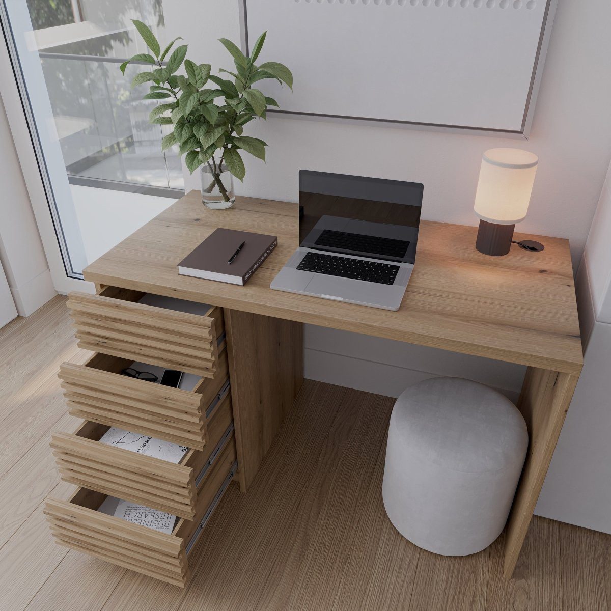 Luxusbetten24 Schreibtisch Designer Schreibtisch Nerola