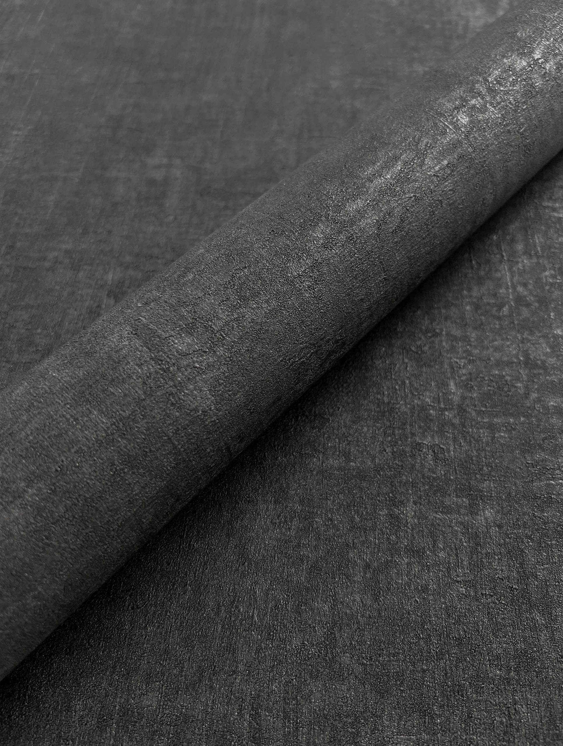 Bricoflor Einfarbige Vliestapete in Schwarz günstig online kaufen