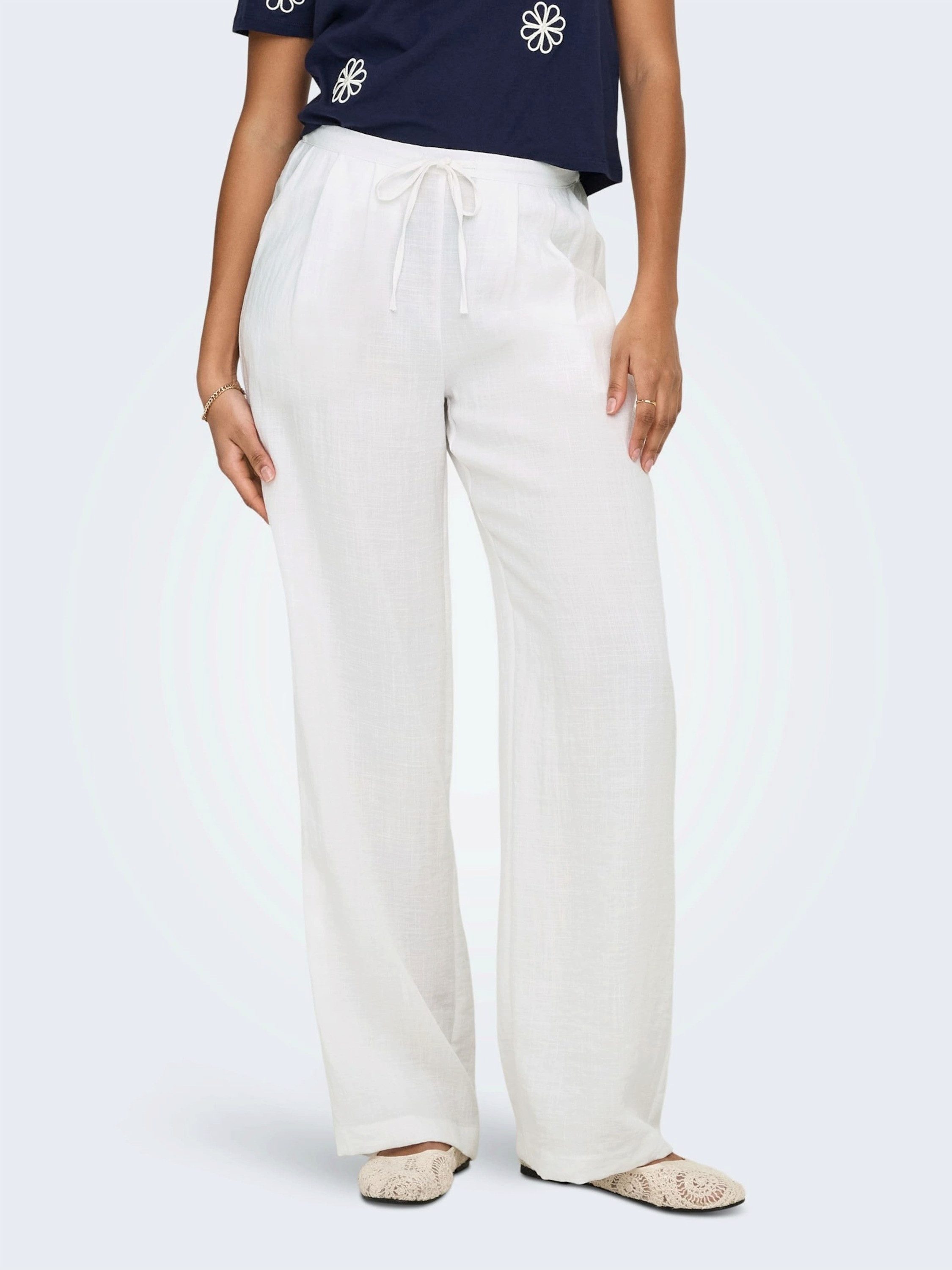 ONLY Bundfaltenhose ONLITA (1-tlg) Falten