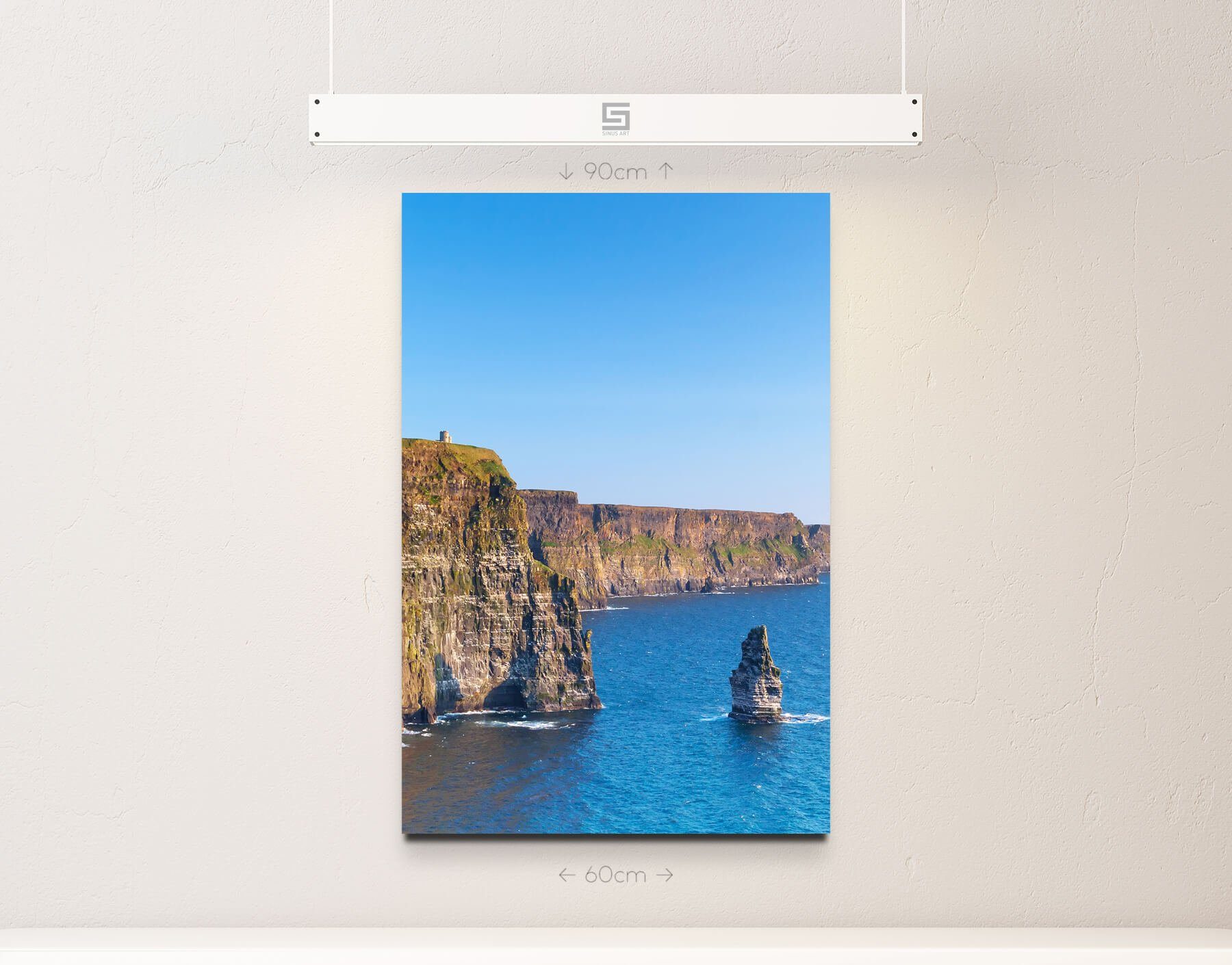 Sinus Art Leinwandbild Steilküste in Irland - Leinwandbild