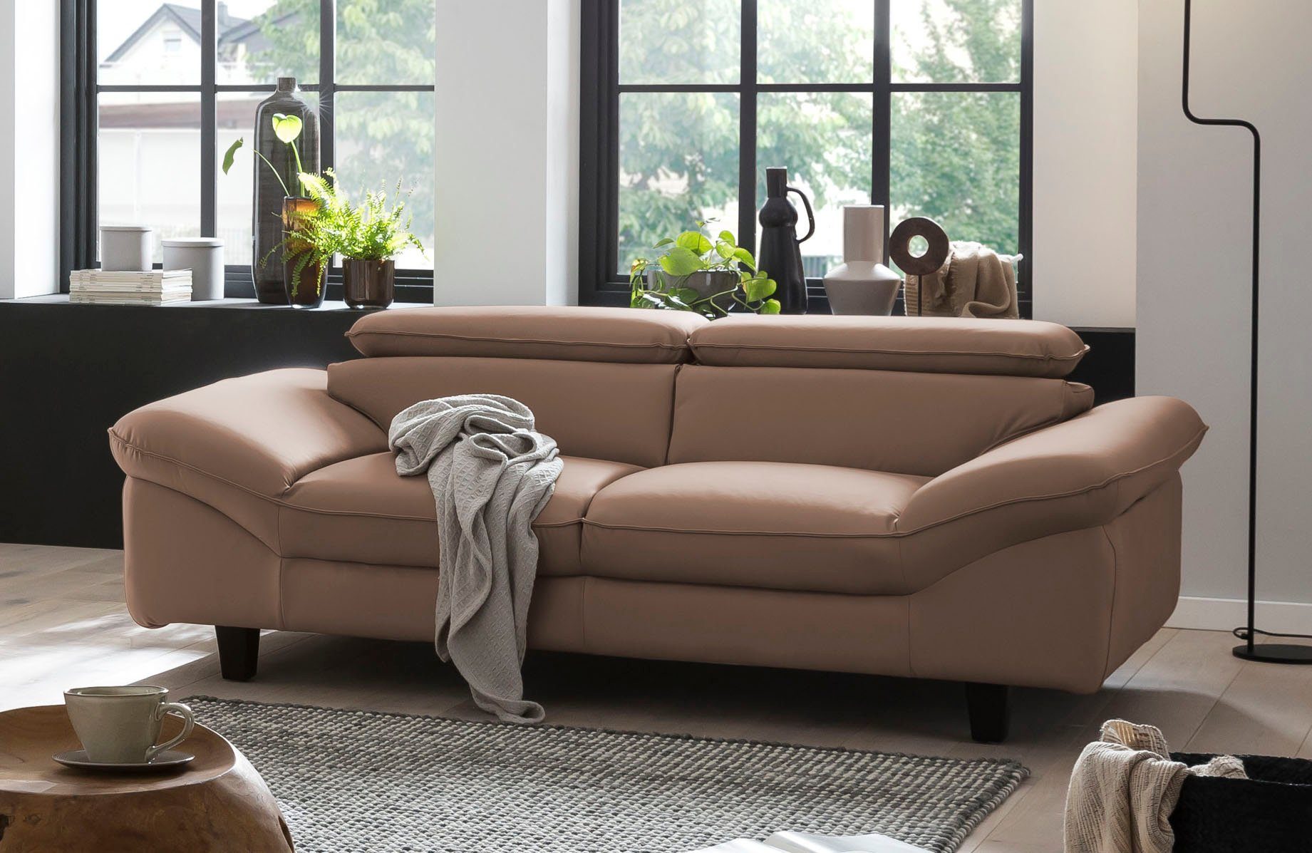 Home affaire 3-Sitzer "Pilot", Big-Sofa mit Kopfteilverstellung günstig online kaufen