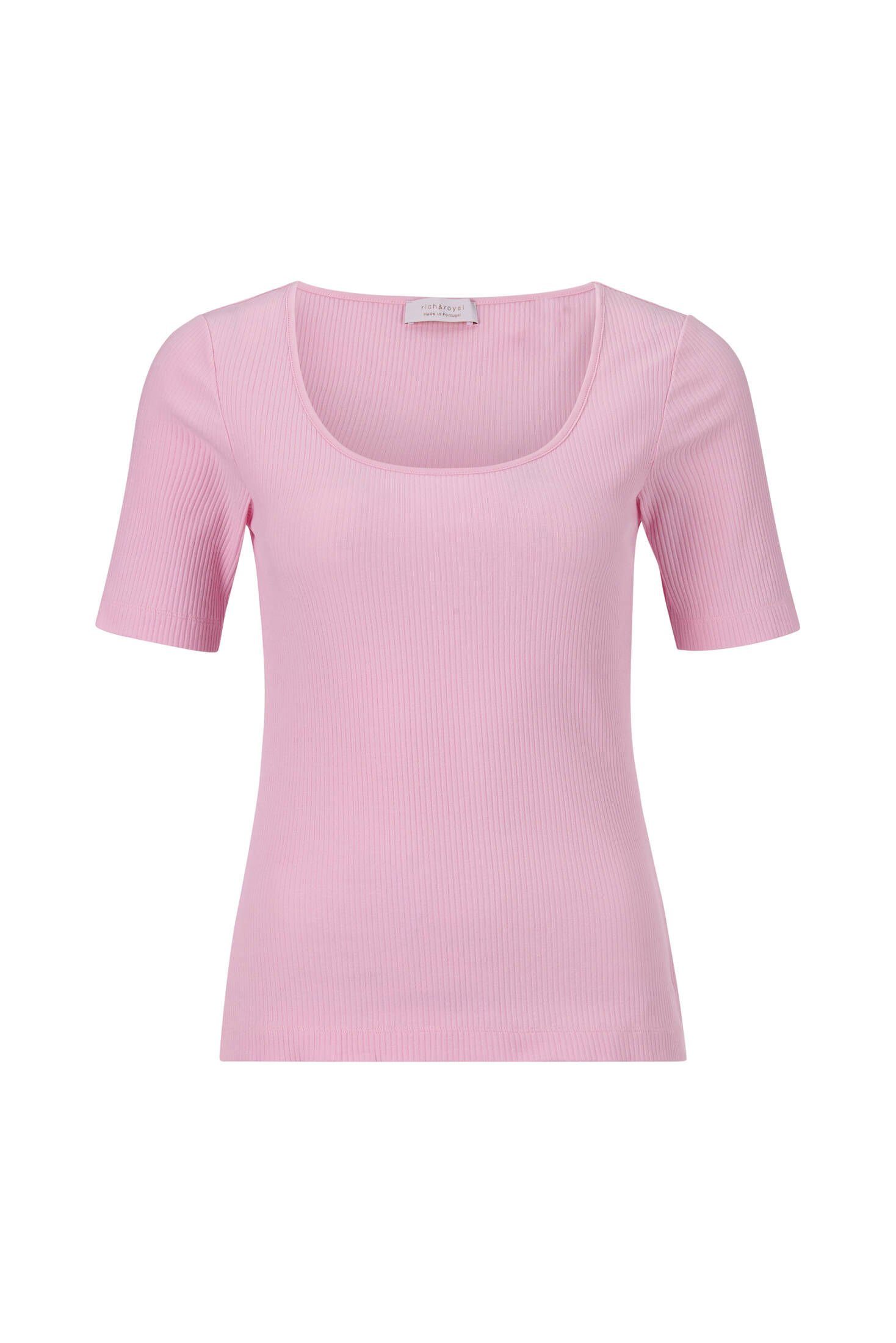 Rich & Royal T-Shirt Damen T-Shirt ORGANIC RIB SHIRT (1-tlg)