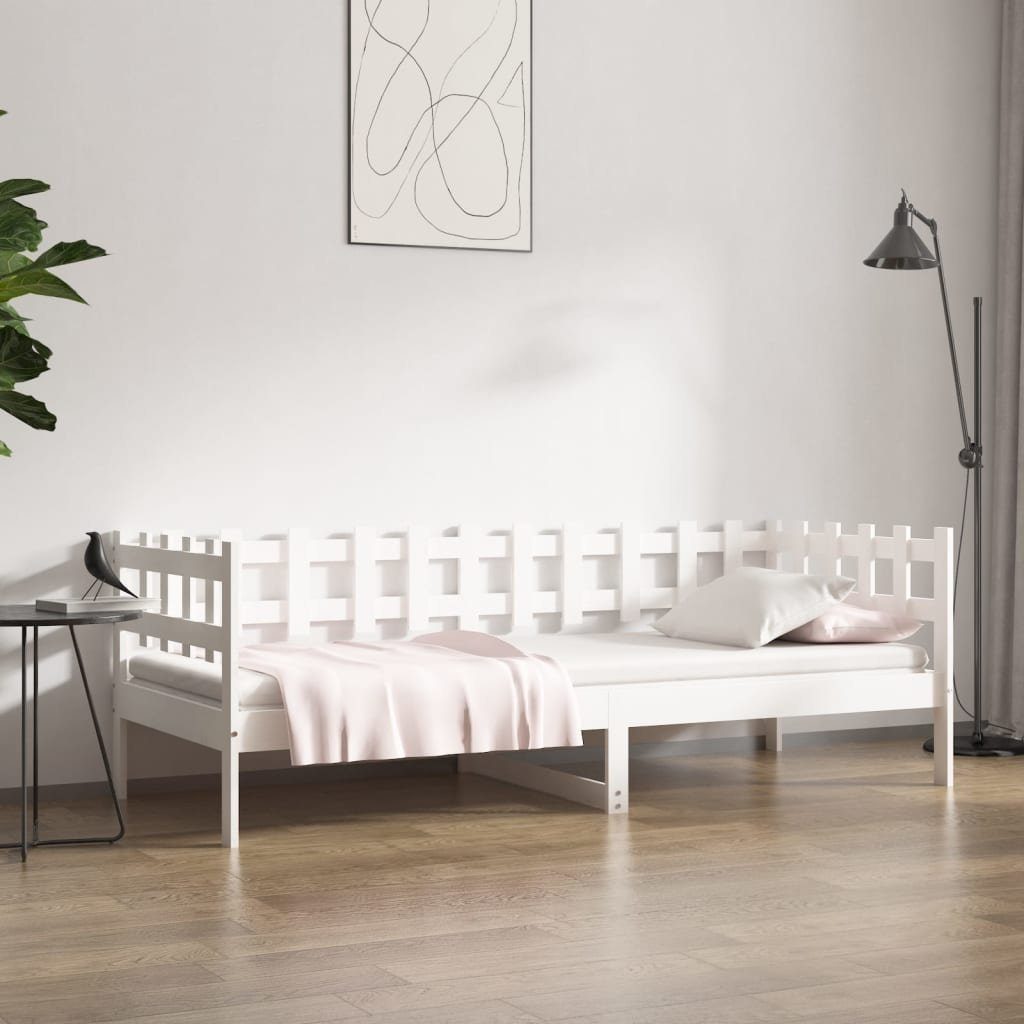 Bett Vielseitiges Tagesbett 203,5 x 86 x 68,5 cm in Weiß