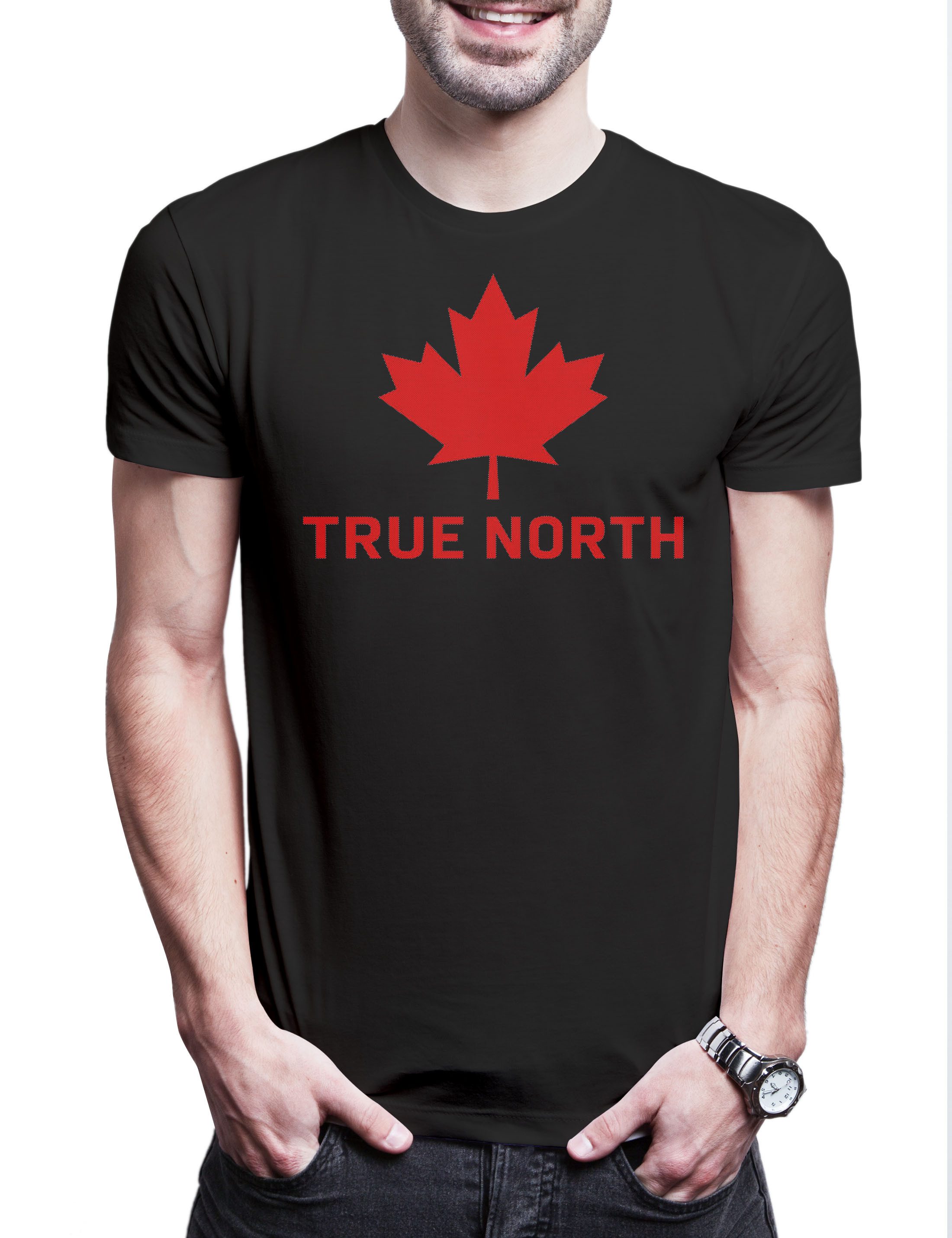 Print-Shirt True North Canada Team Herren T-Shirt Kanada Maple Leaf True North