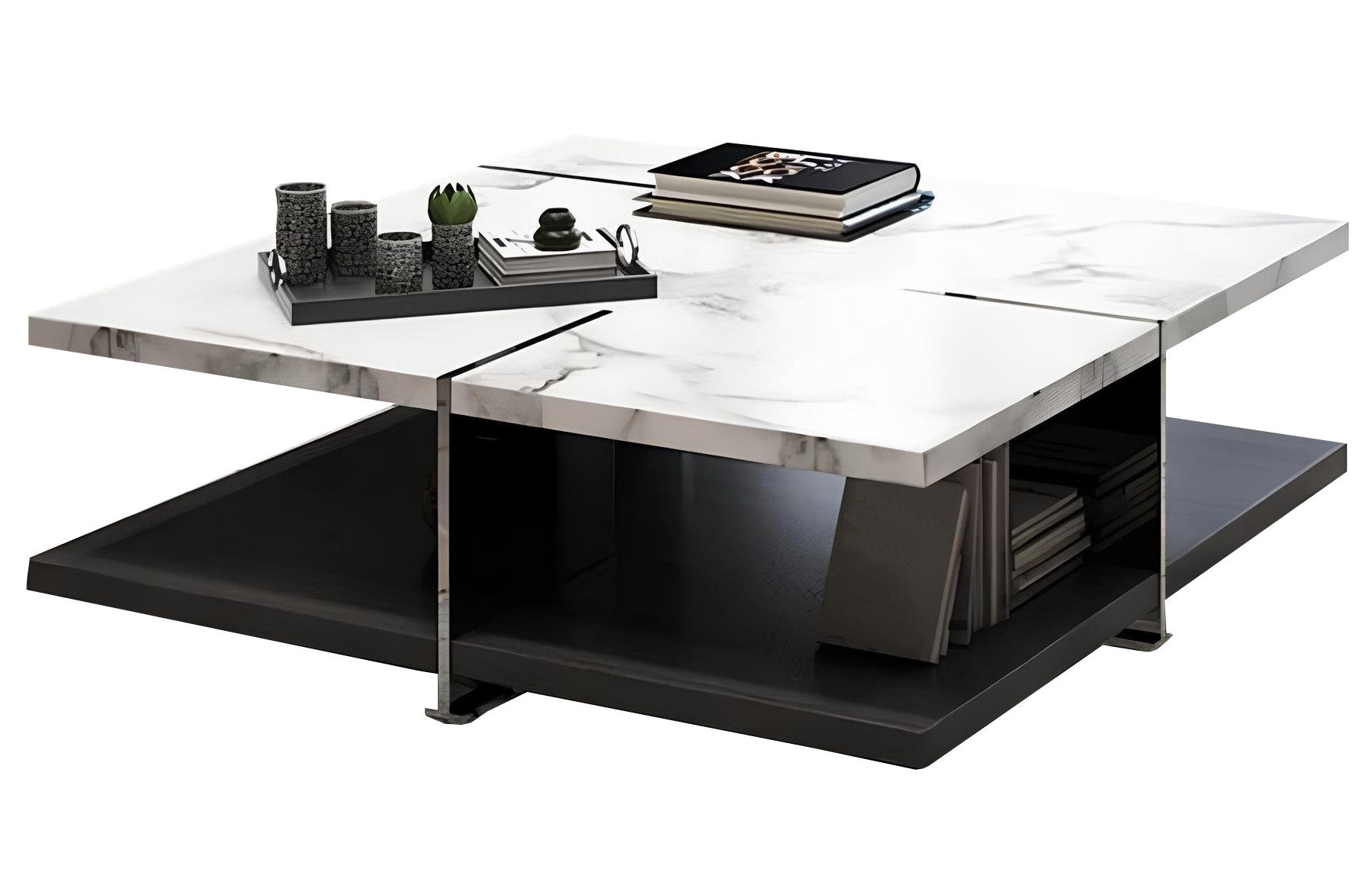 Xlmoebel Couchtisch Beistelltisch-Set mit Designer-Tischen aus Stein für das Wohnzimmer (1-St., Couchtisch), Hergestellt in Europa