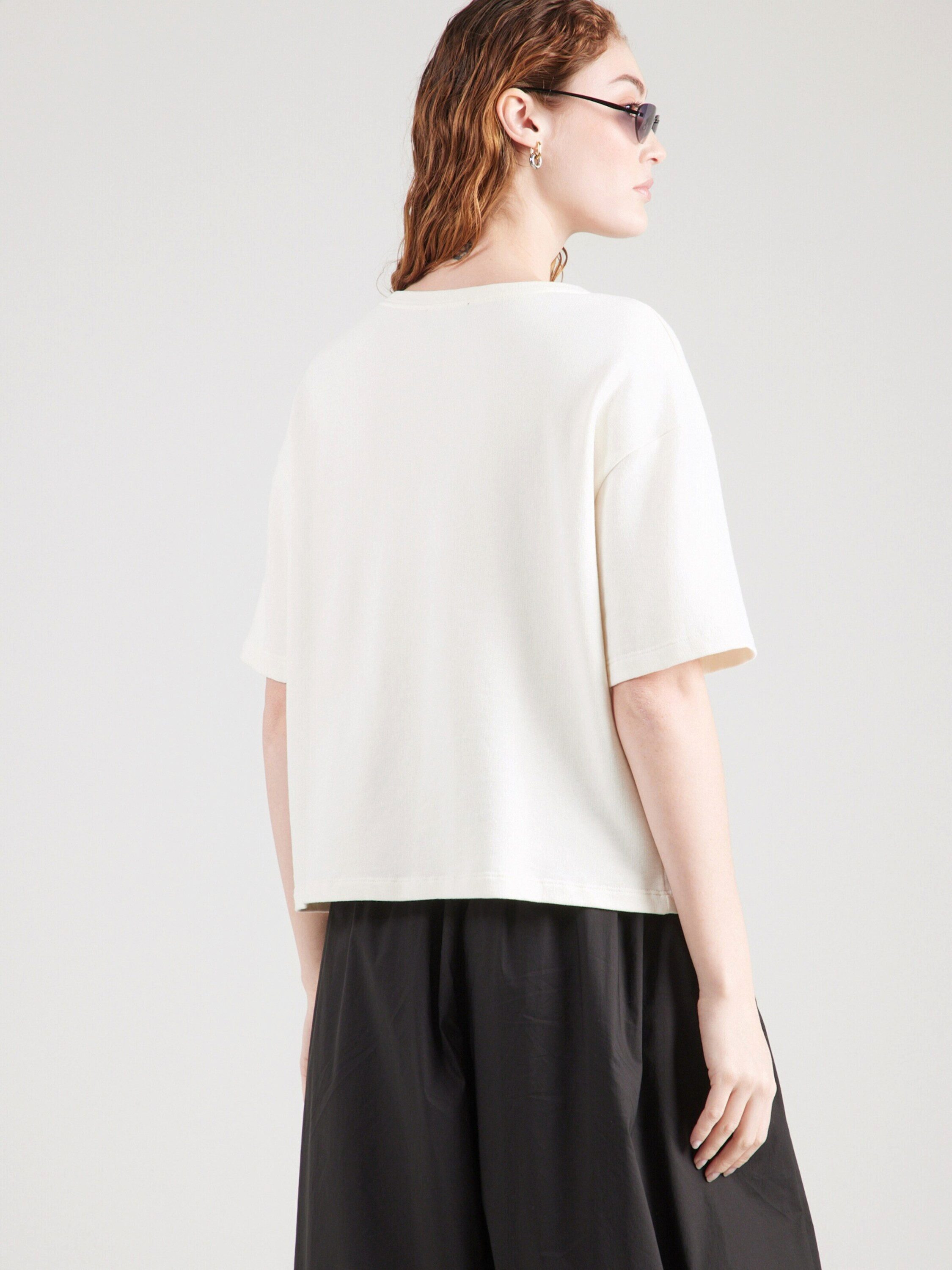 Monari Rundhalsshirt (1-tlg) Perlen