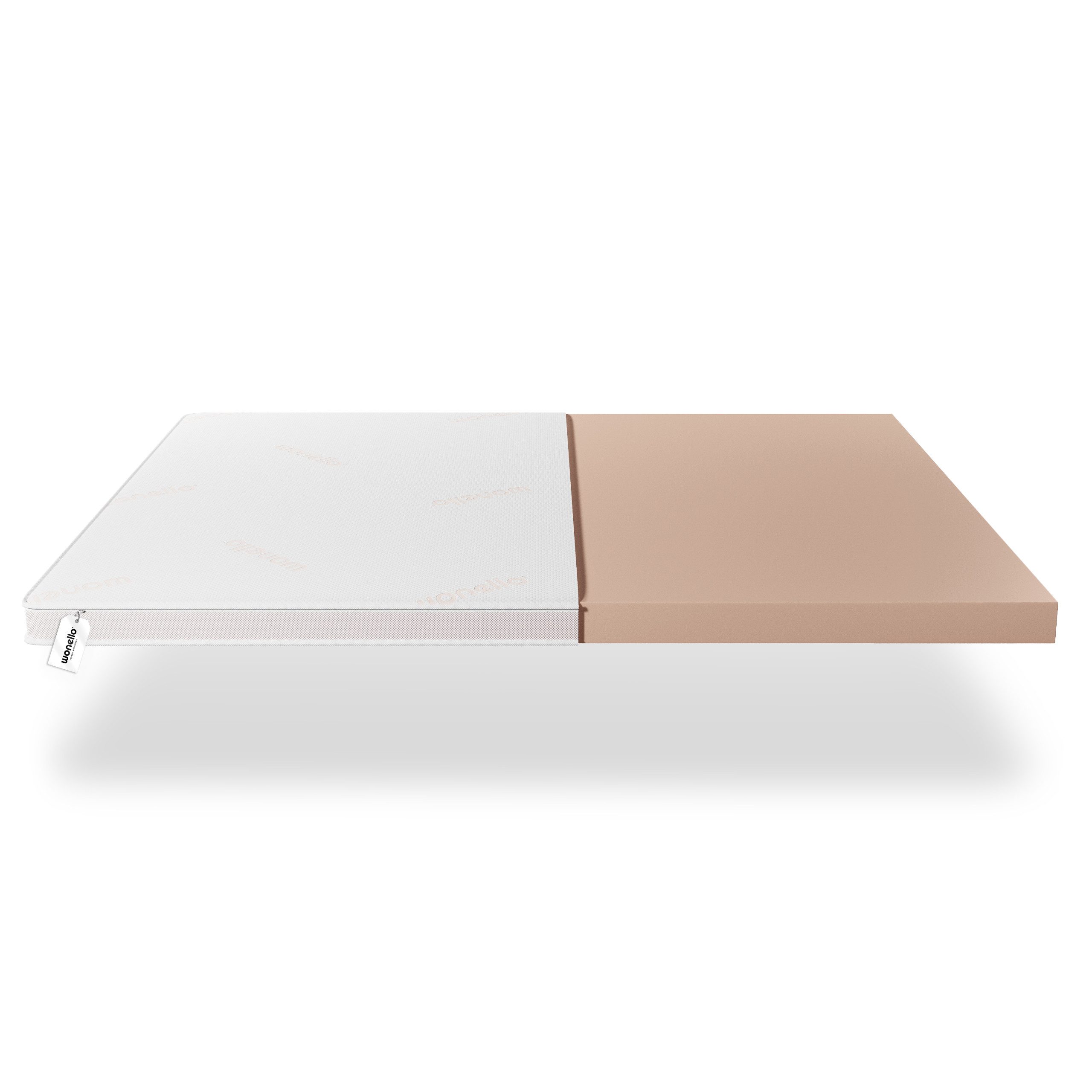 wonello, Topper wonello PremiumPLUS HR Topper, 9 cm hoch, Kaltschaum, (druckentlastend & besonders atmungsaktiv), Luxus Matratzentopper für Bett- und Boxspringbett