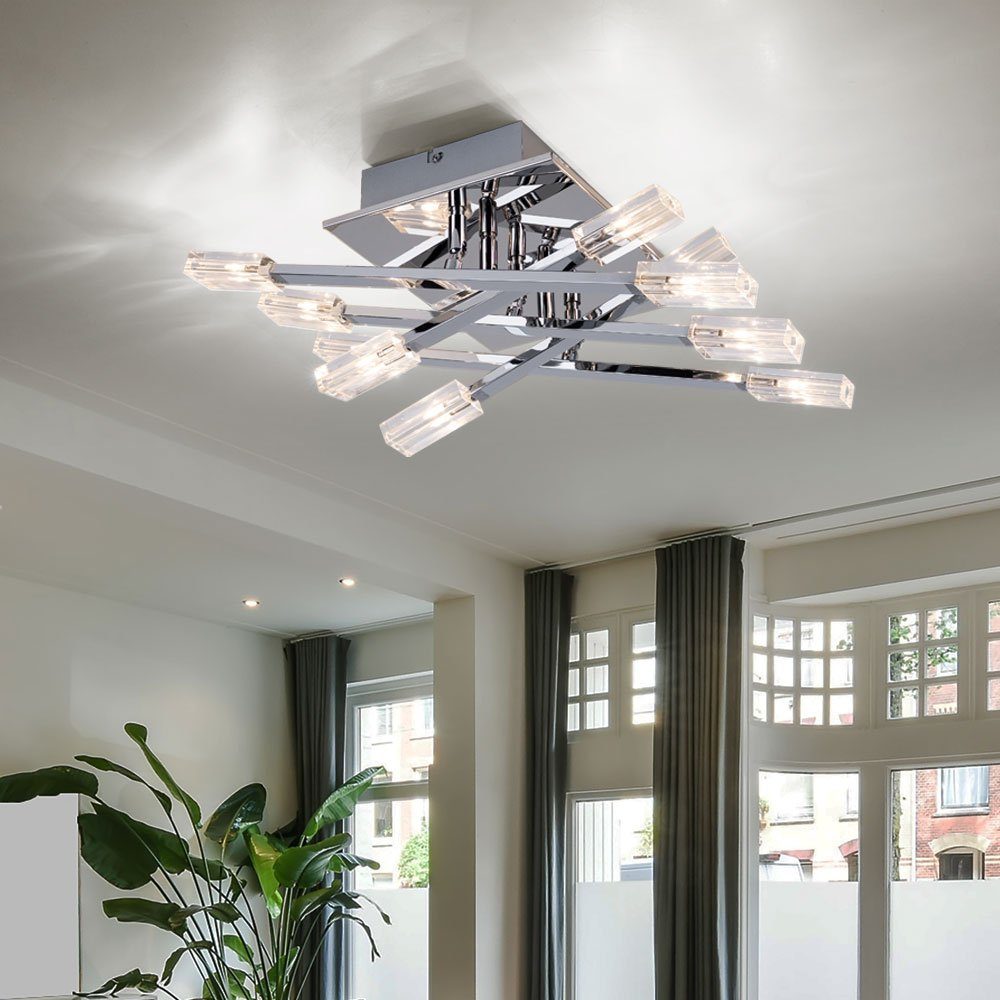 GLOBO LIGHTING LED Deckenleuchte, Leuchtmittel nicht inklusive, Deckenlampe Deckenleuchte Wohnzimmerlampe 10 Flammig