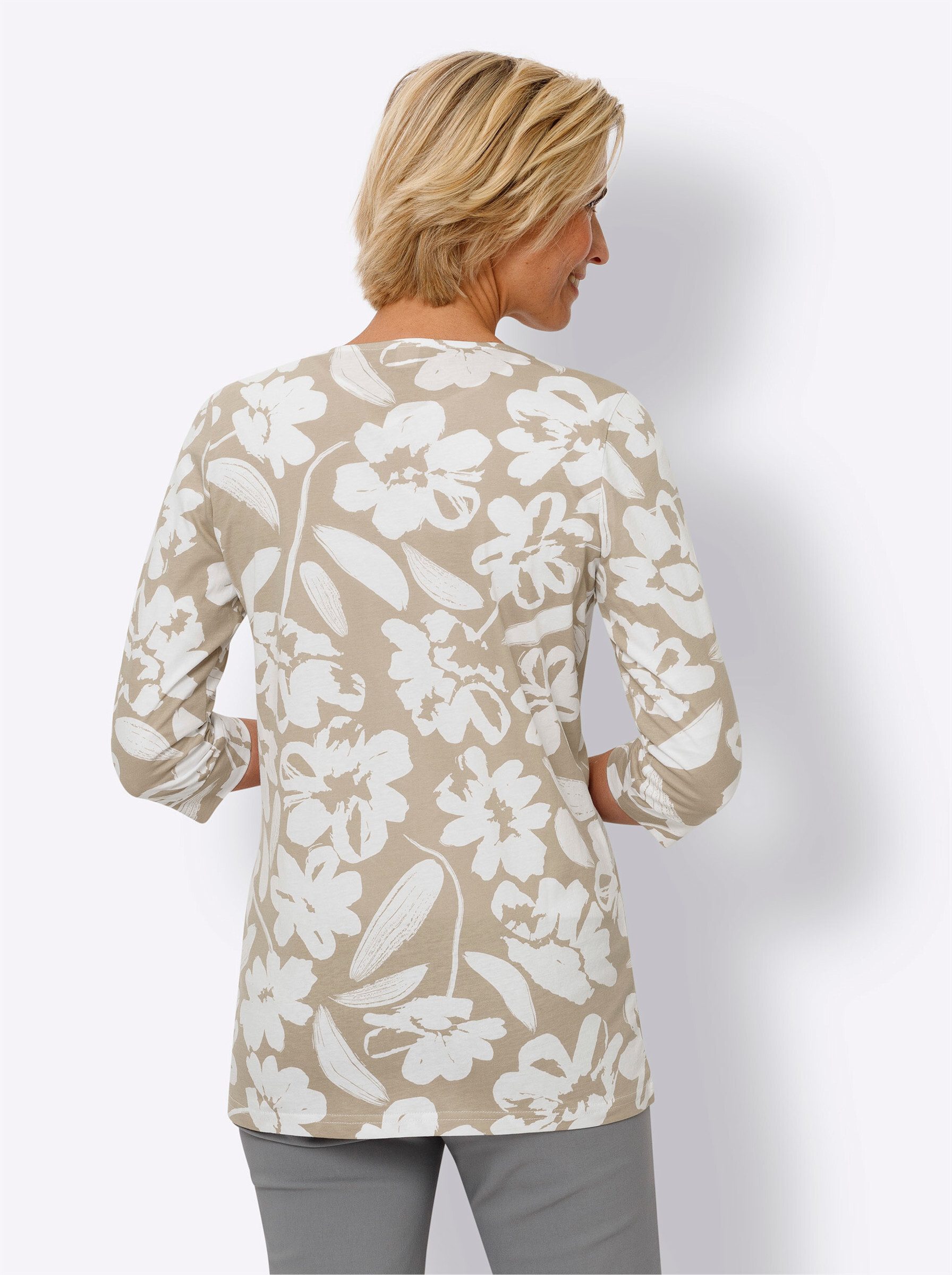 Sieh an! Shirtjacke Long-Shirtjacke 3/4-Arm günstig online kaufen