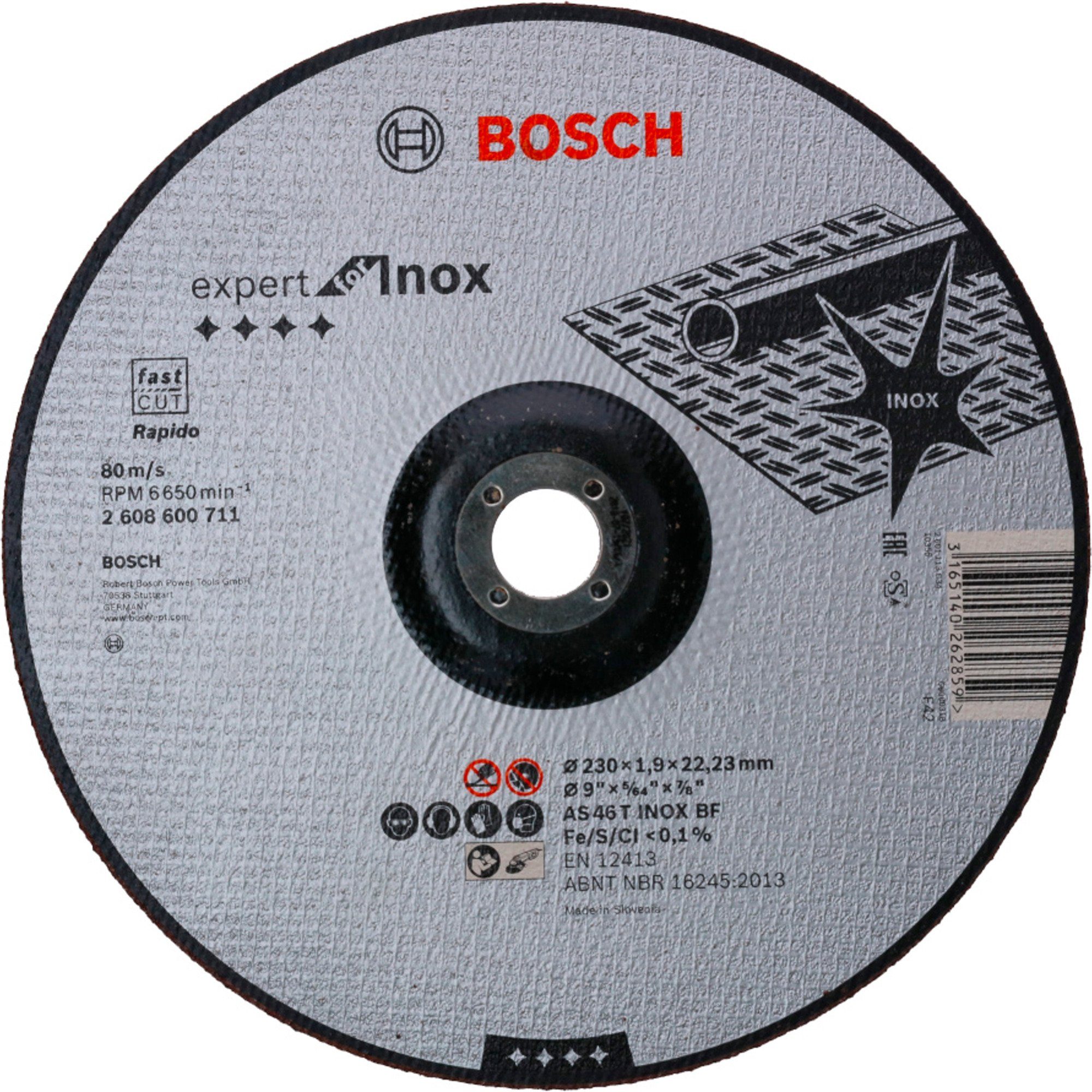 BOSCH Trennscheibe Trennscheibe Expert for Inox - Rapido, Ø 230mm