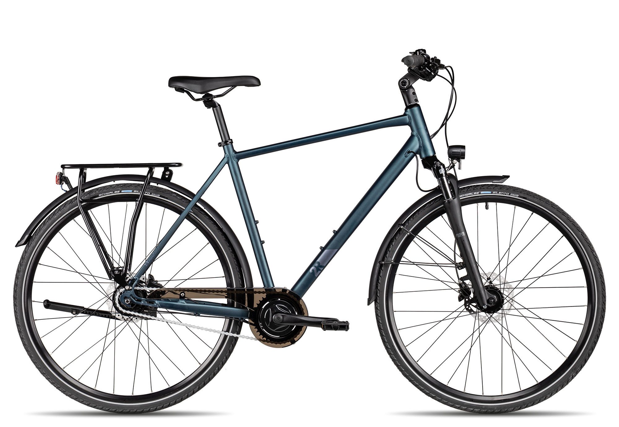 2R Manufaktur Cityrad TRX ONE, 8 Gang Shimano Nexus 8-Gang SG-C6001-8D Schaltwerk, Nabenschaltung Freilauf, hydraulische Scheibenbremse blau