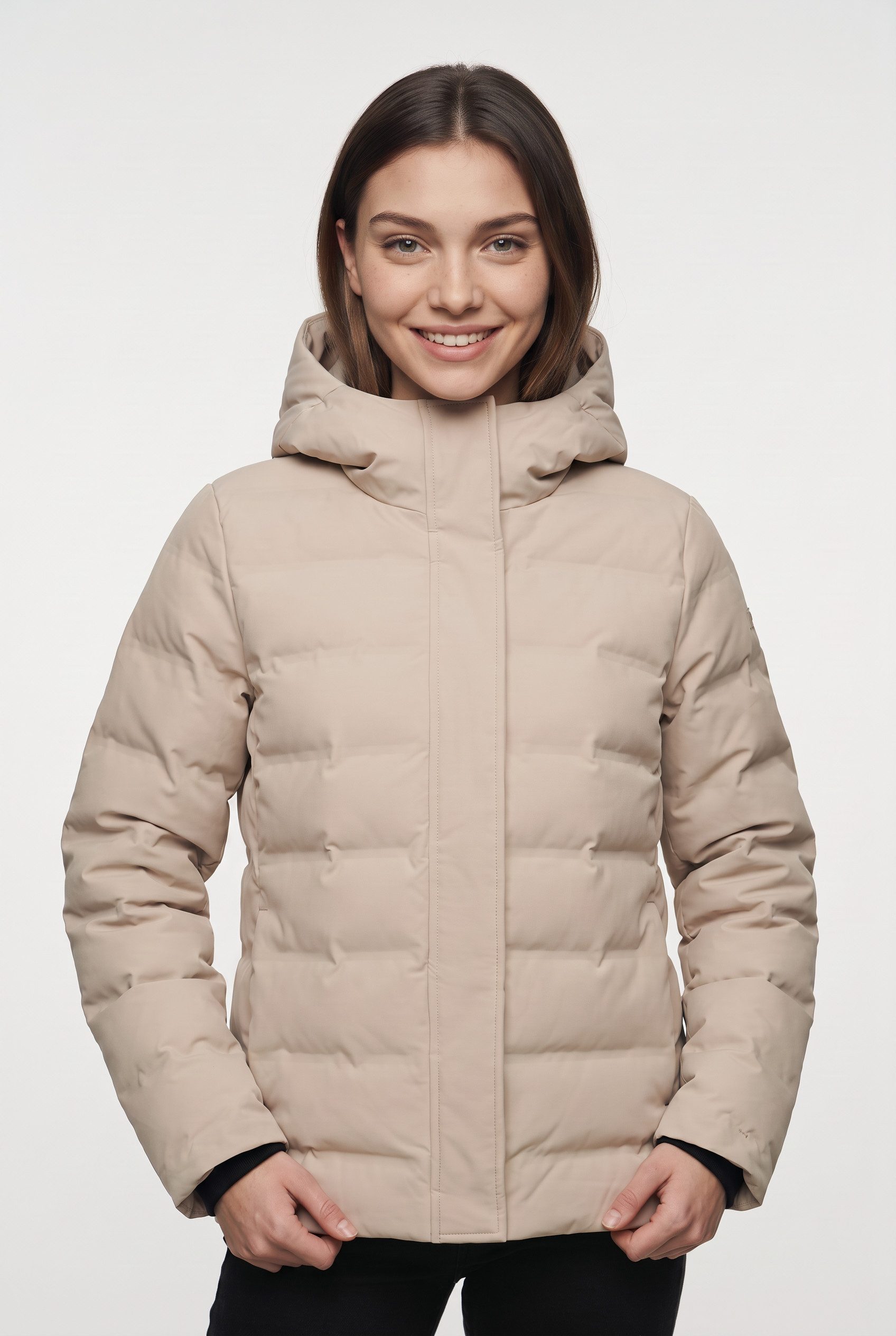 CMP Steppjacke WOMAN JACKET FIX HOOD mit fester Kapuze, winddicht, wasserabweisende Oberfläche