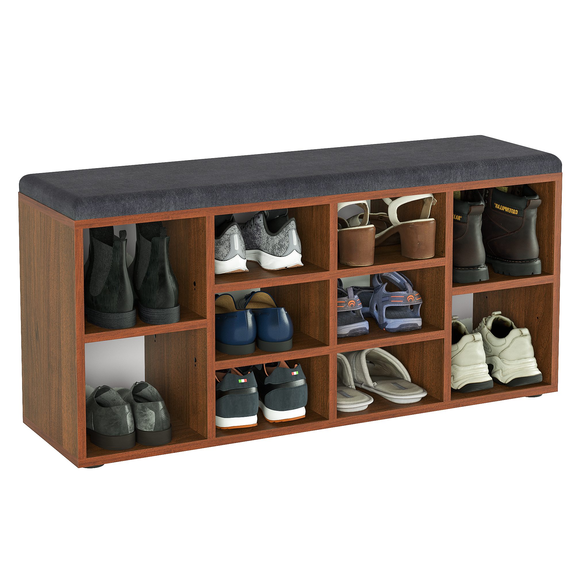 KOMTO Schuhbank Schuhregal Schuhschrank mit Sitzbank günstig online kaufen