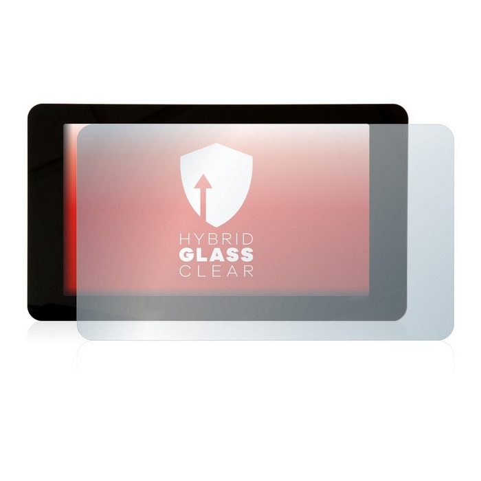 upscreen flexible Panzerglasfolie für Raspberry Pi Touchscreen 7" Displayschutzglas Schutzglas Glasfolie klar