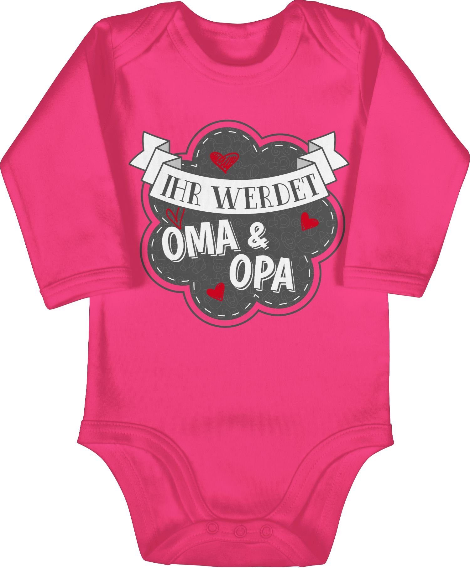 Shirtracer Shirtbody »Ihr werdet Oma und Opa Statement Sprüche Baby