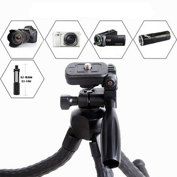 CALIYO Handy Stativ, Selfie Stick, Bluetooth Stativ mit Fernauslöser Handy-Halterung, (Tragbar Kamera Stativ Dreibein für Kamera & Gopro, Kompatibel)