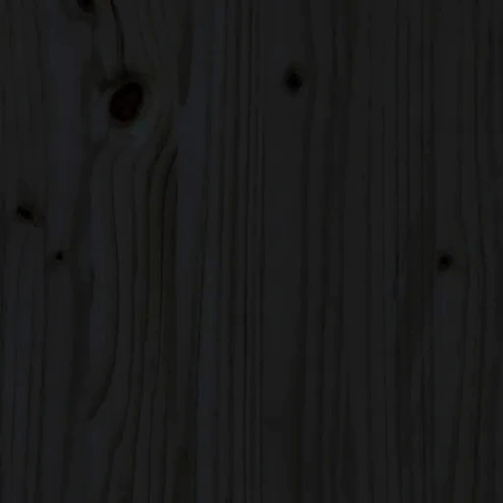 cm Beistelltisch Schwarz Kiefer Konsolentisch (1-St) furnicato 100x35x75 Massivholz
