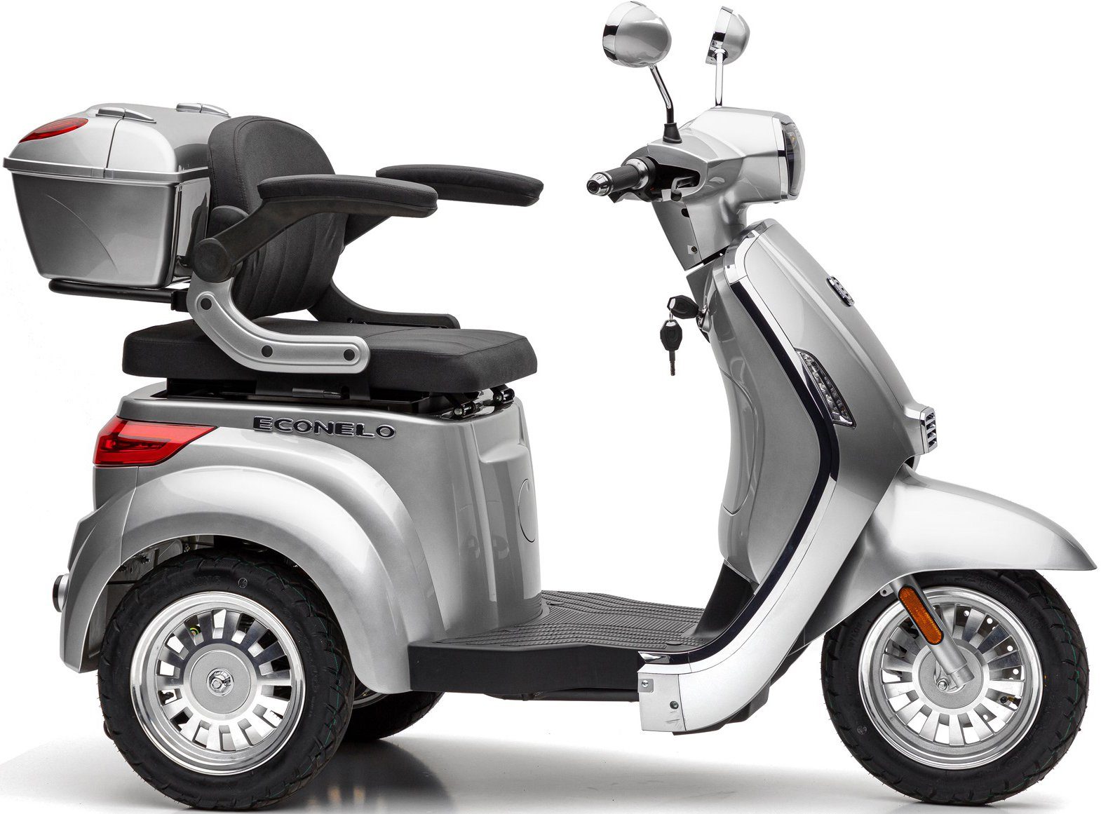 ECONELO E-Motorroller 25 LUX, silberfarben km/h