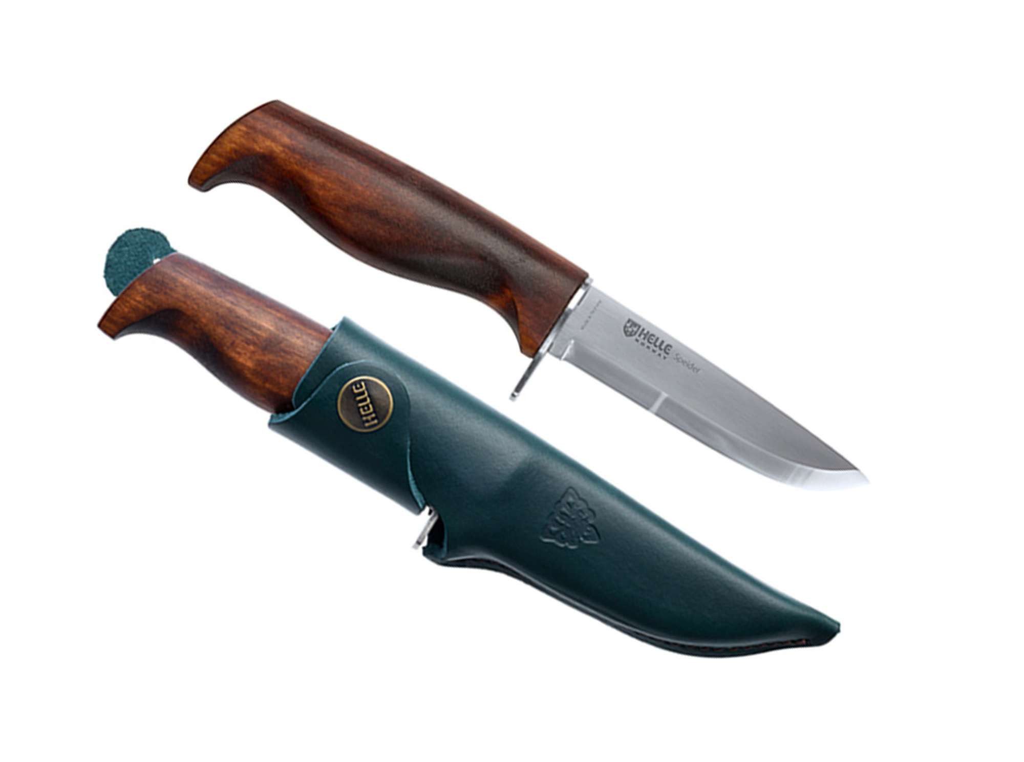 Helle Universalmesser Helle Speider Outdoormesser 12C27 Stahl Birke Leder