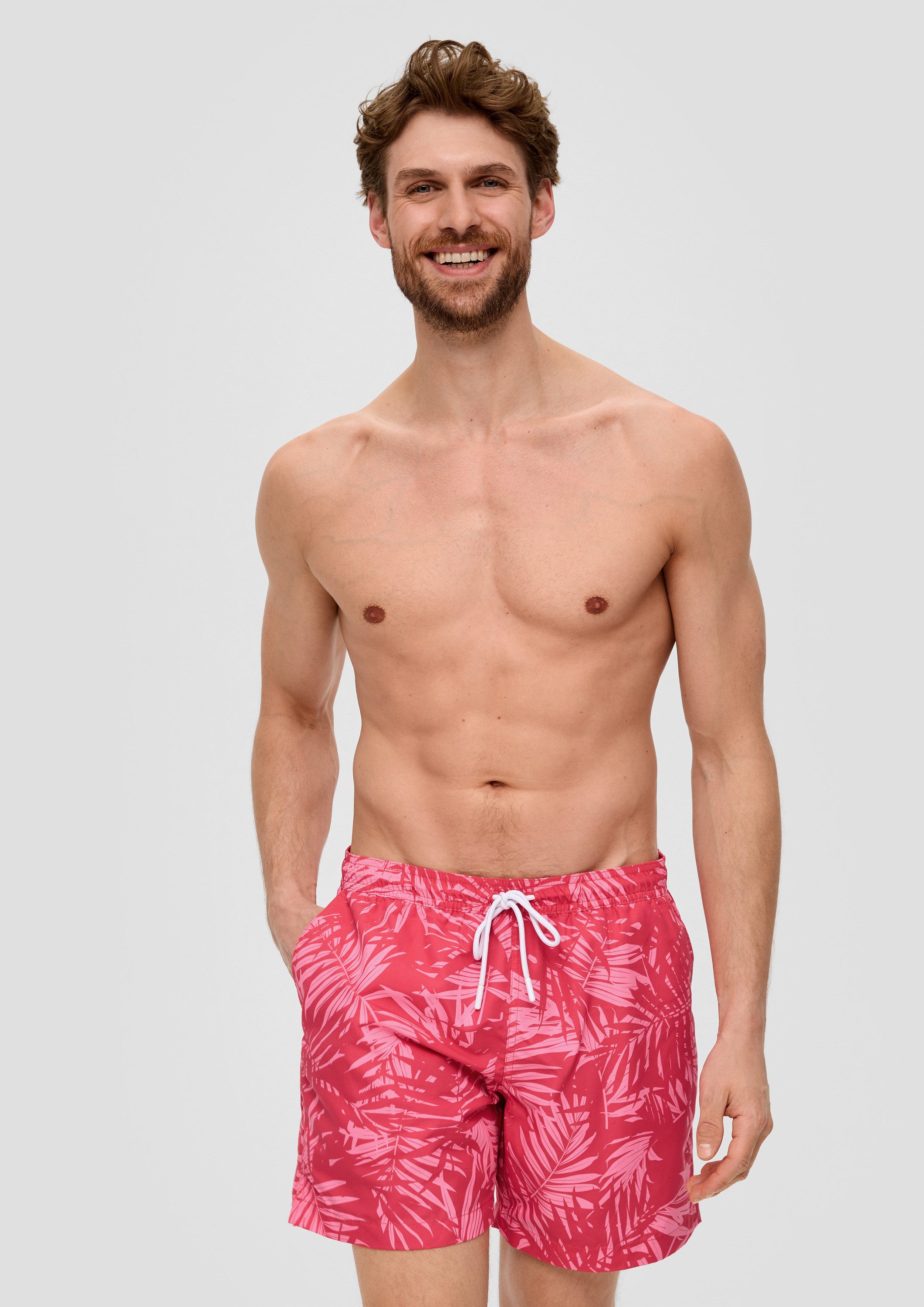 s.Oliver Badehose Badehose Badeshorts mit All-over-Print