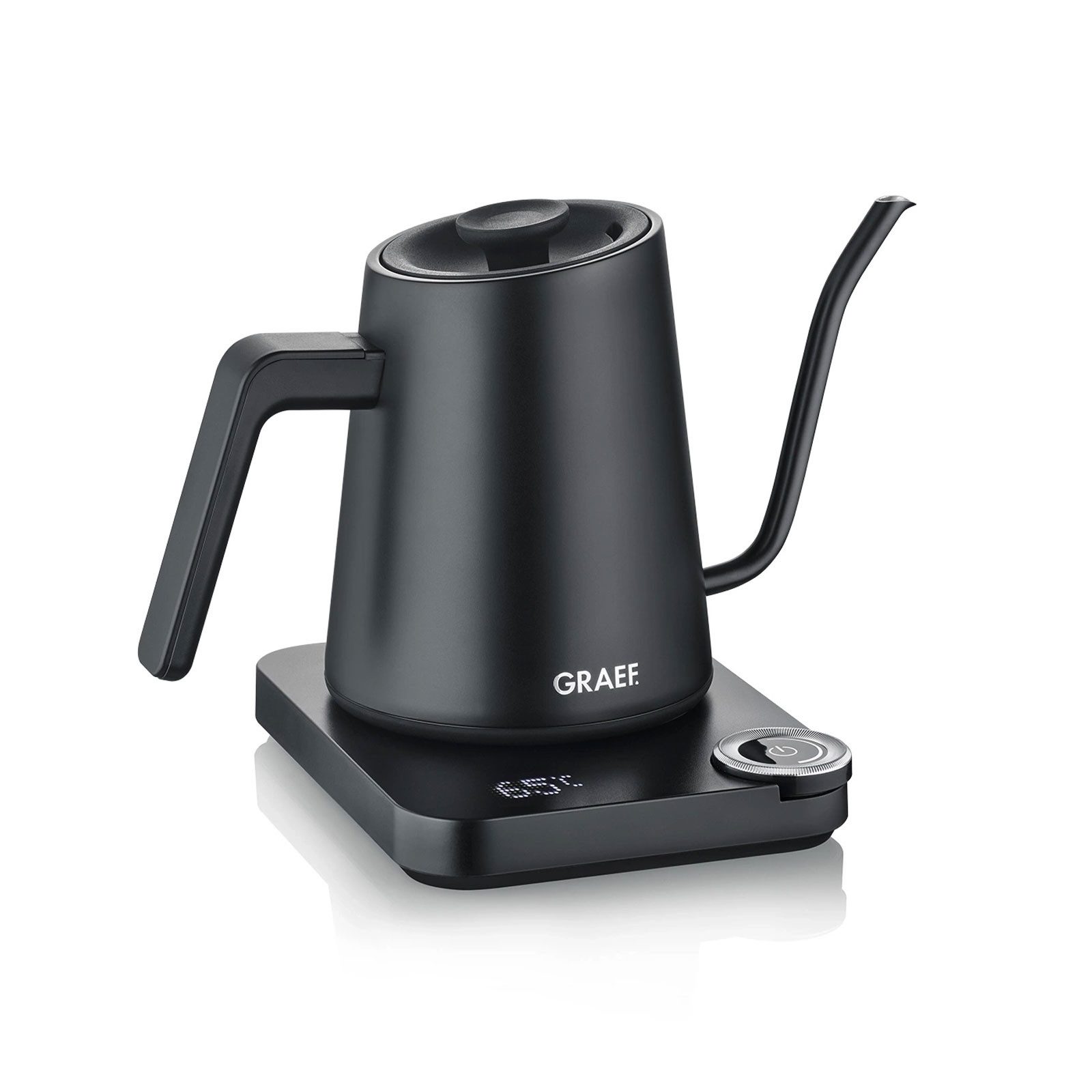 Graef Wasserkocher GK 502 Pour-Over, Präzise Temperatureinstellung, Automatische Abschaltung, 0,9 L