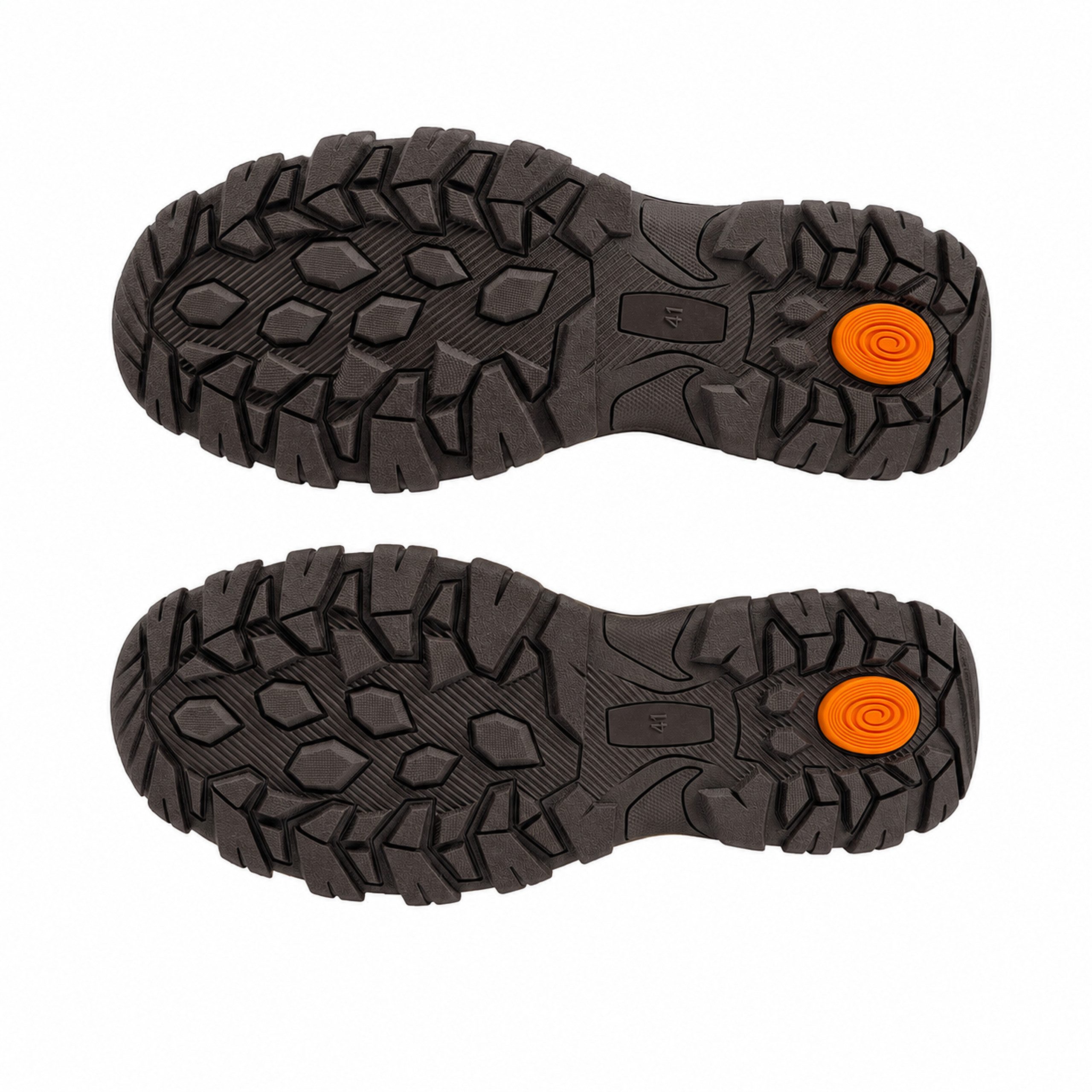 Adventuridge Allterrain-Schuhe mit wasserdichter Membran aus Rindsleder, Synthetik Trekkingschuh wasserdichte Membran, Memory-Foam-Decksohle, profilierte Laufsohle