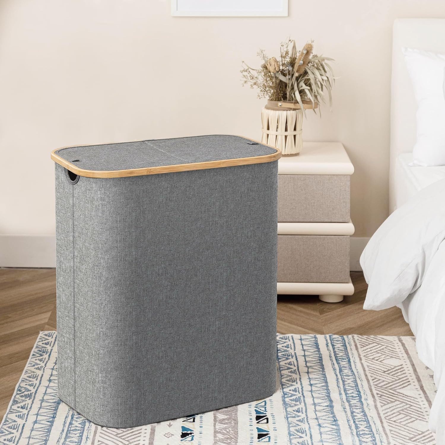 BlingBin Wäschesortierer 150L Wäschekorb mit Deckel und 2 Abnehmbare Wäsche günstig online kaufen