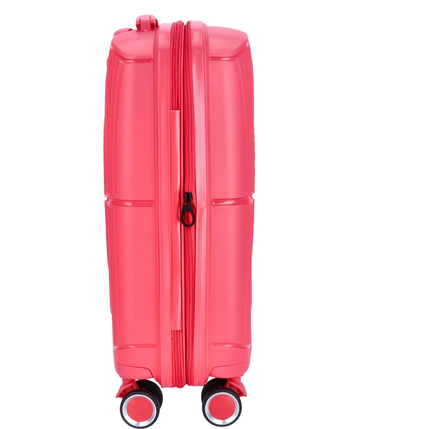 TheTrueC Koffer TheTrueC 4-Rad Trolley 55cm Valencia coral red, 4 Rollen Rollen – Bild 4 von 5