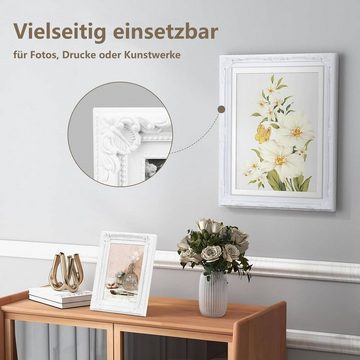 Woltu Bilderrahmen, (5 St), Kunststoff Fotorahmen MDF Rückwand Plexiglas