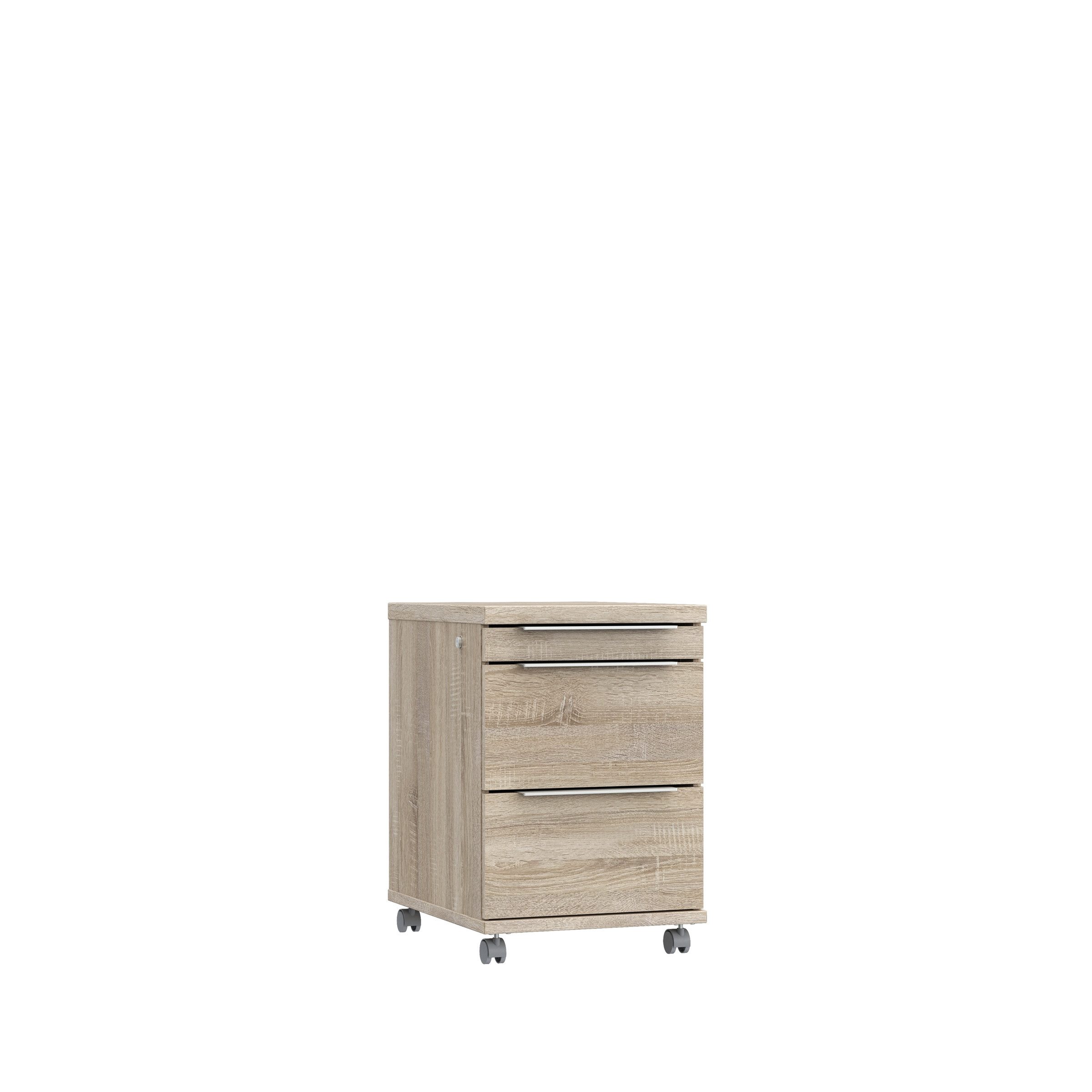 Rollcontainer in Sonoma Eiche - 42,3x61,4x53cm (BxHxT)