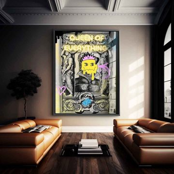 DOTCOMCANVAS® Acrylglasbild Queen of Everything - Acrylglas, Acrylglasbild Queen of Everything Pop Art Comic hochkant